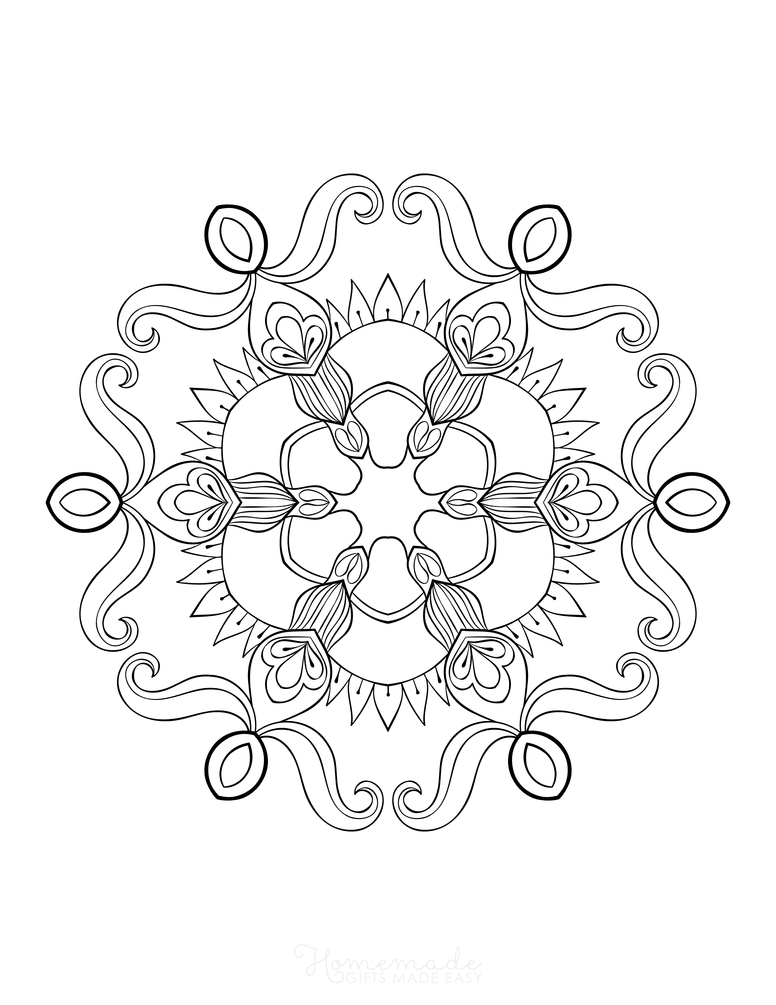Intricate Large Snowflake Outline