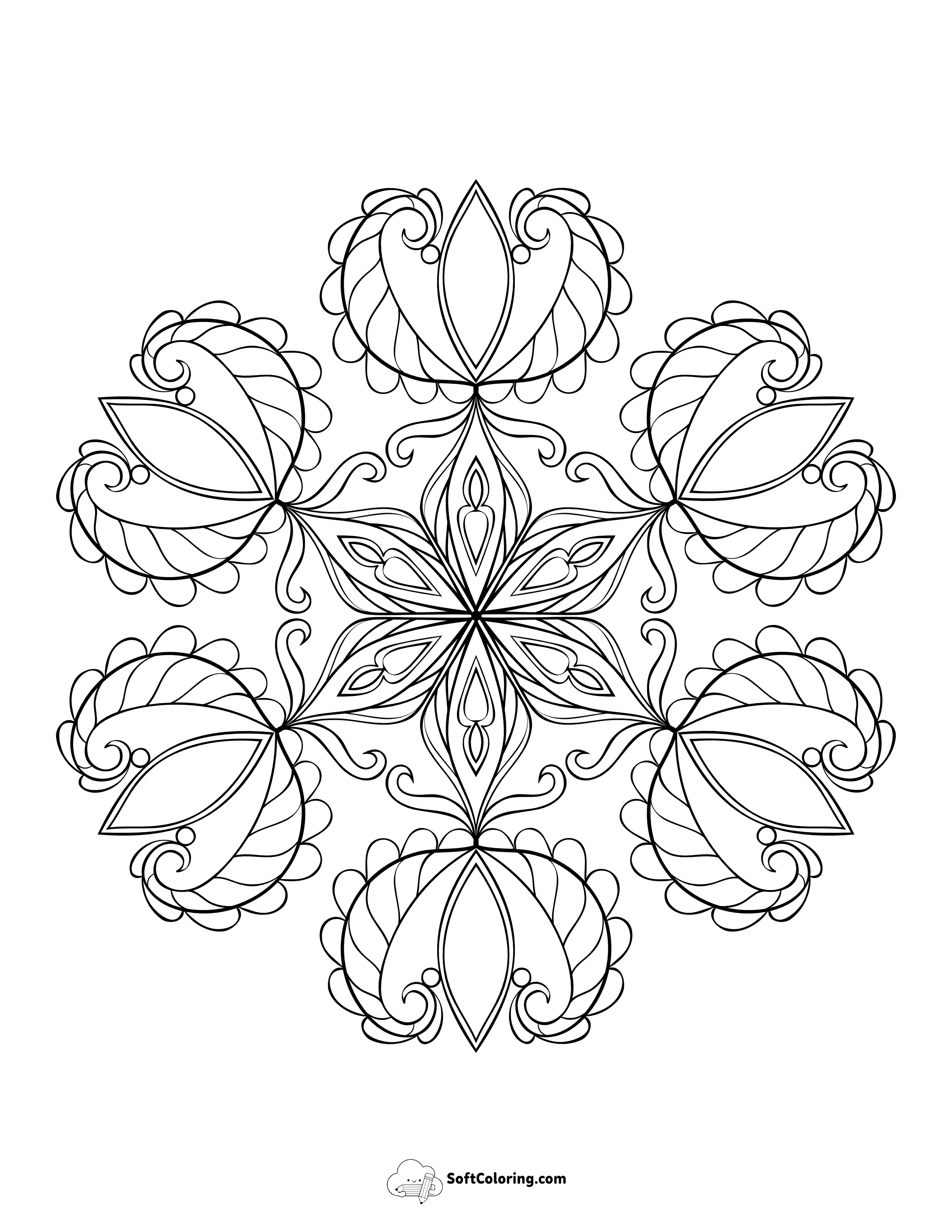 Detailed Snowflake Picture