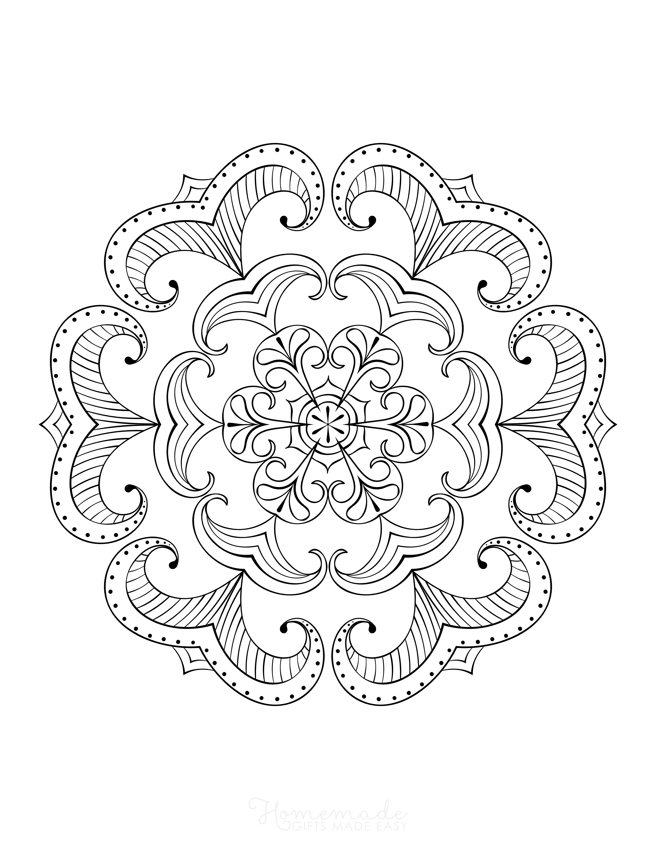 Detailed Snowflake Picture to Color