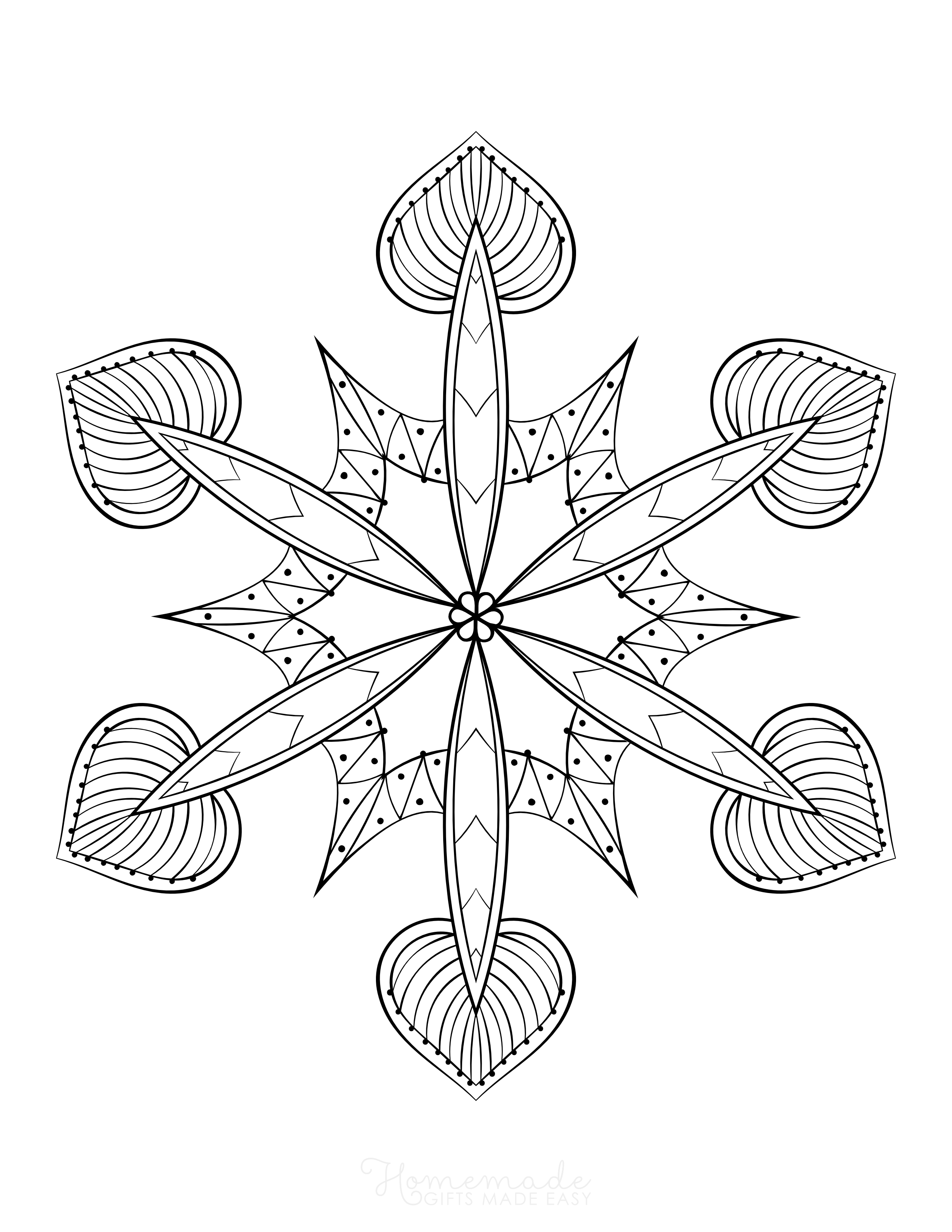 Detailed Snowflake Picture