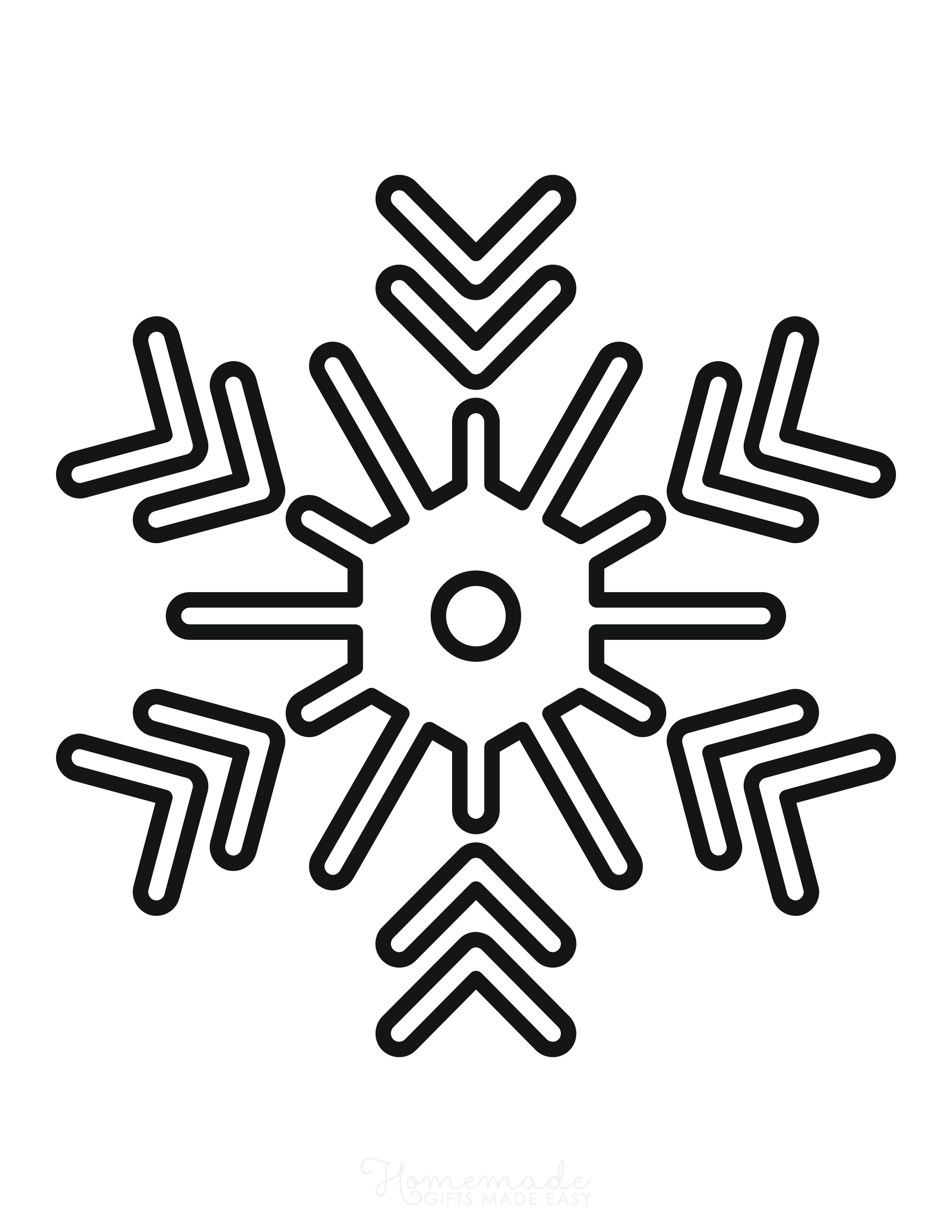 Snowflake template to Color