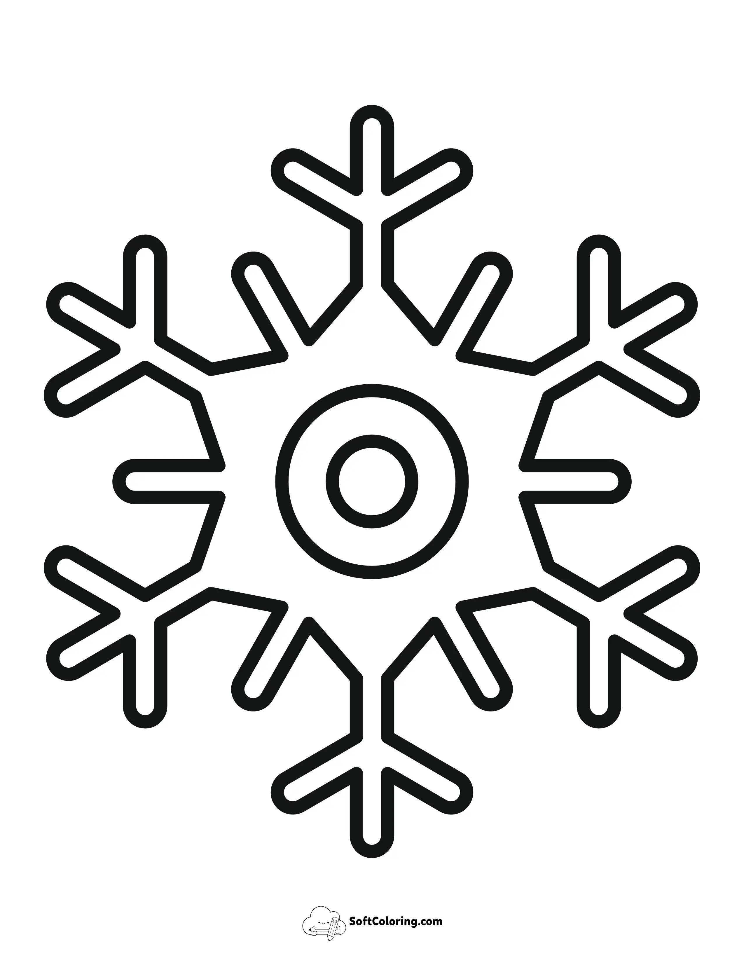 Simple Snowflake Template