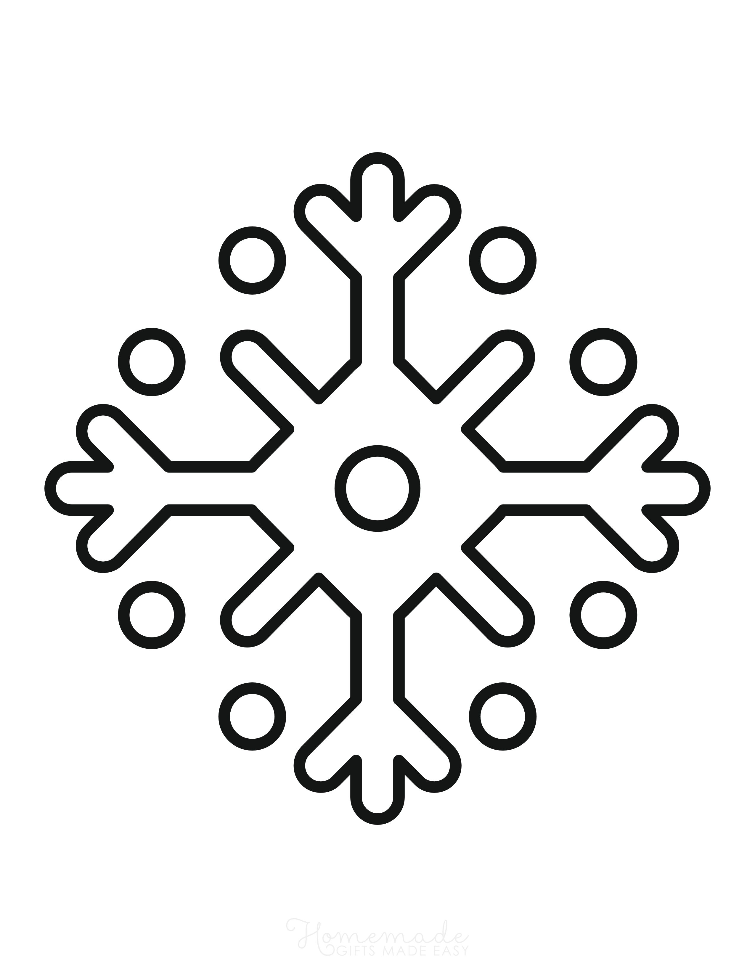 Free Snowflake Coloring Page