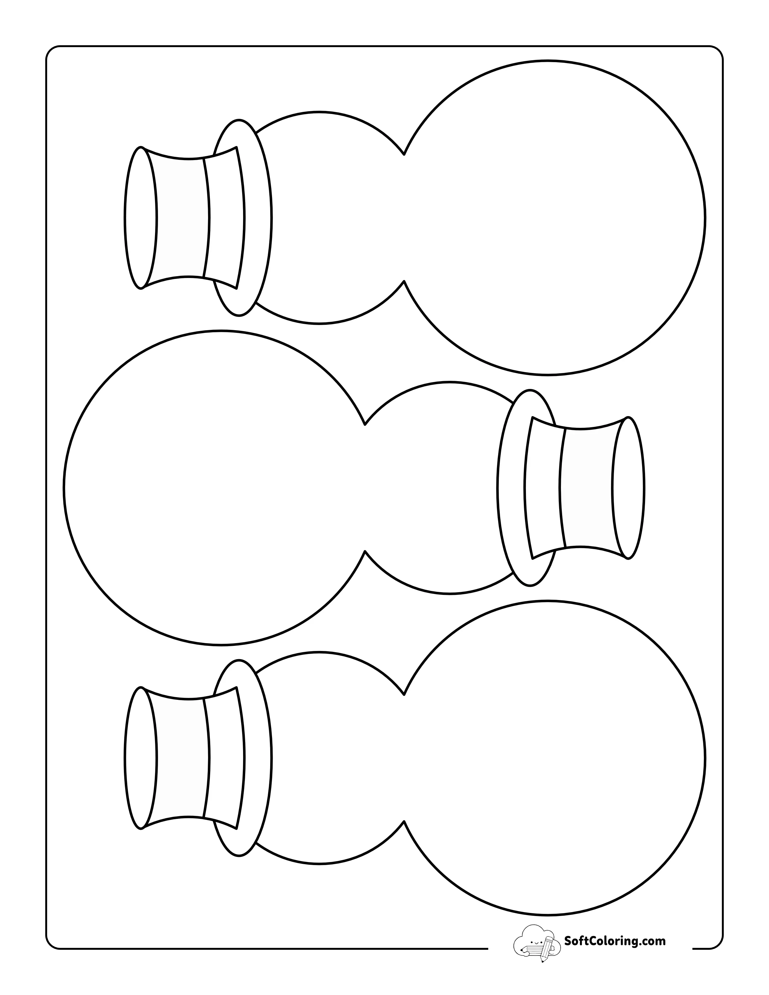 Snowman Template With Hat - Medium