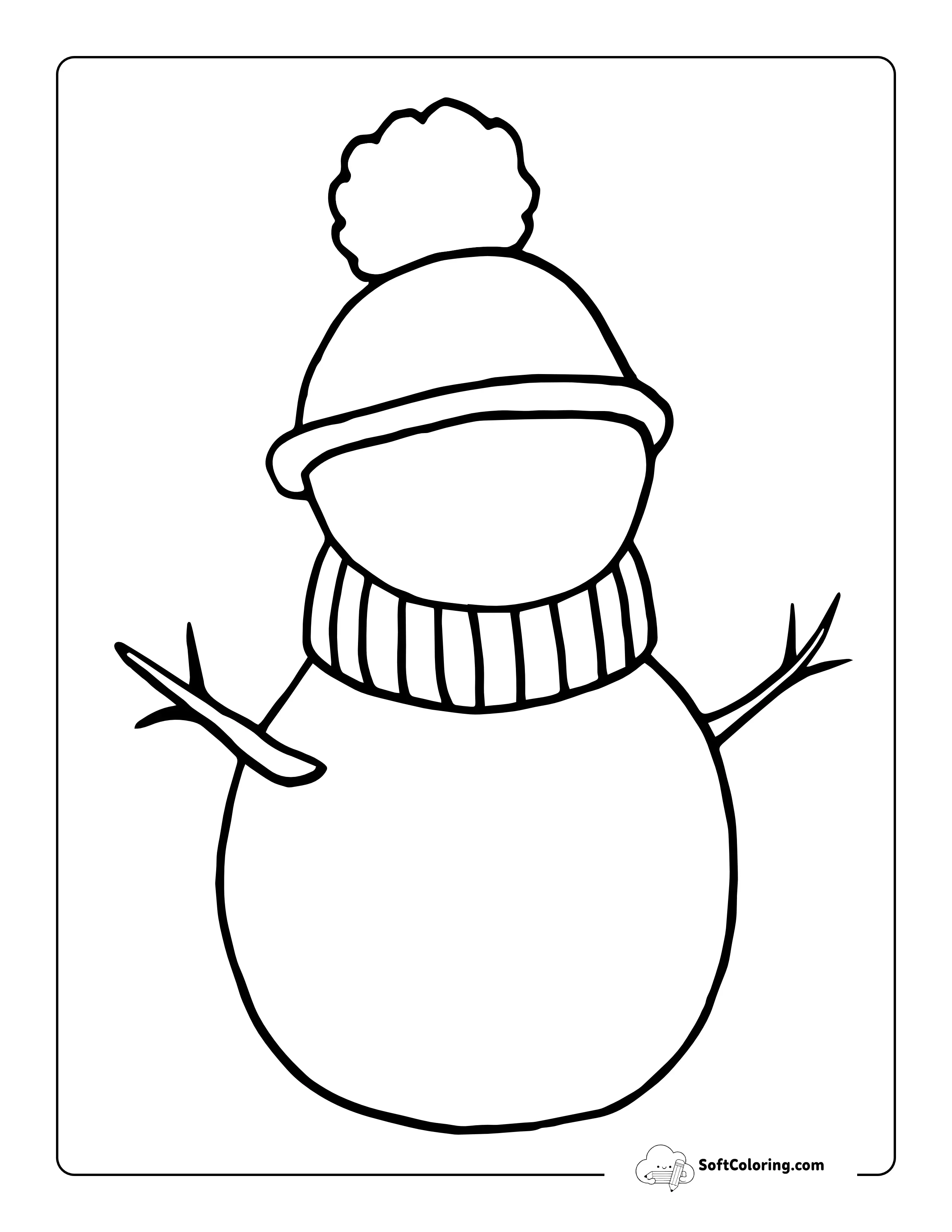 Printable Snowman Template