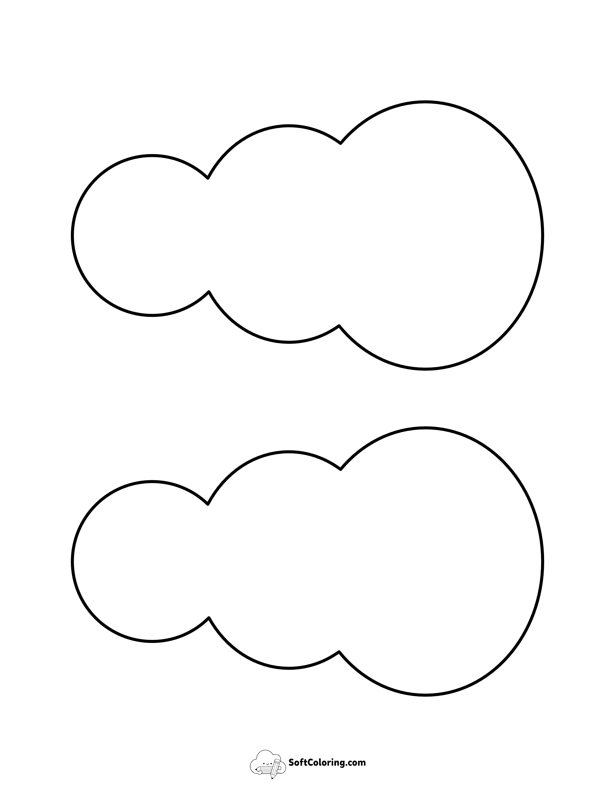 Snowman Outline - Medium