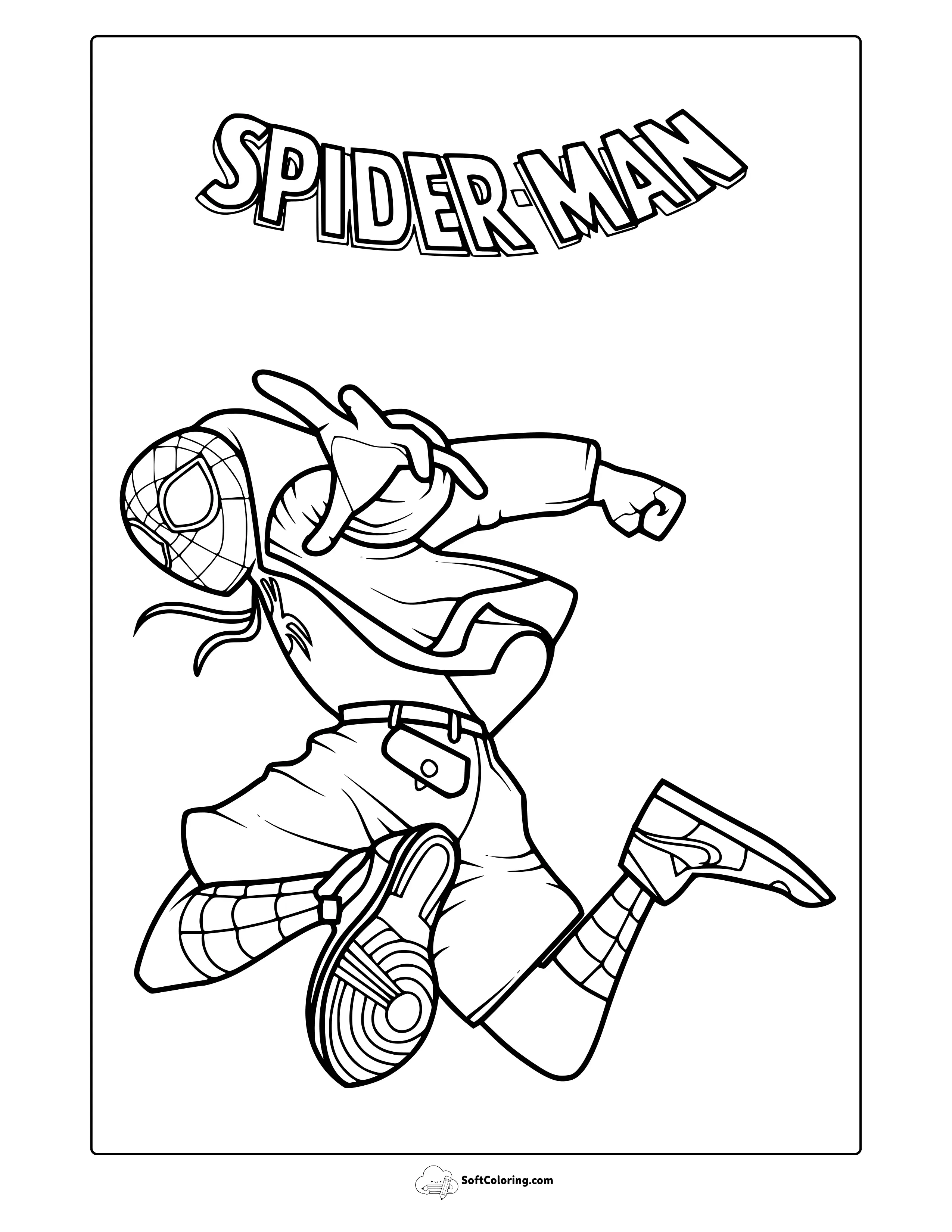 Spider Verse Coloring Page