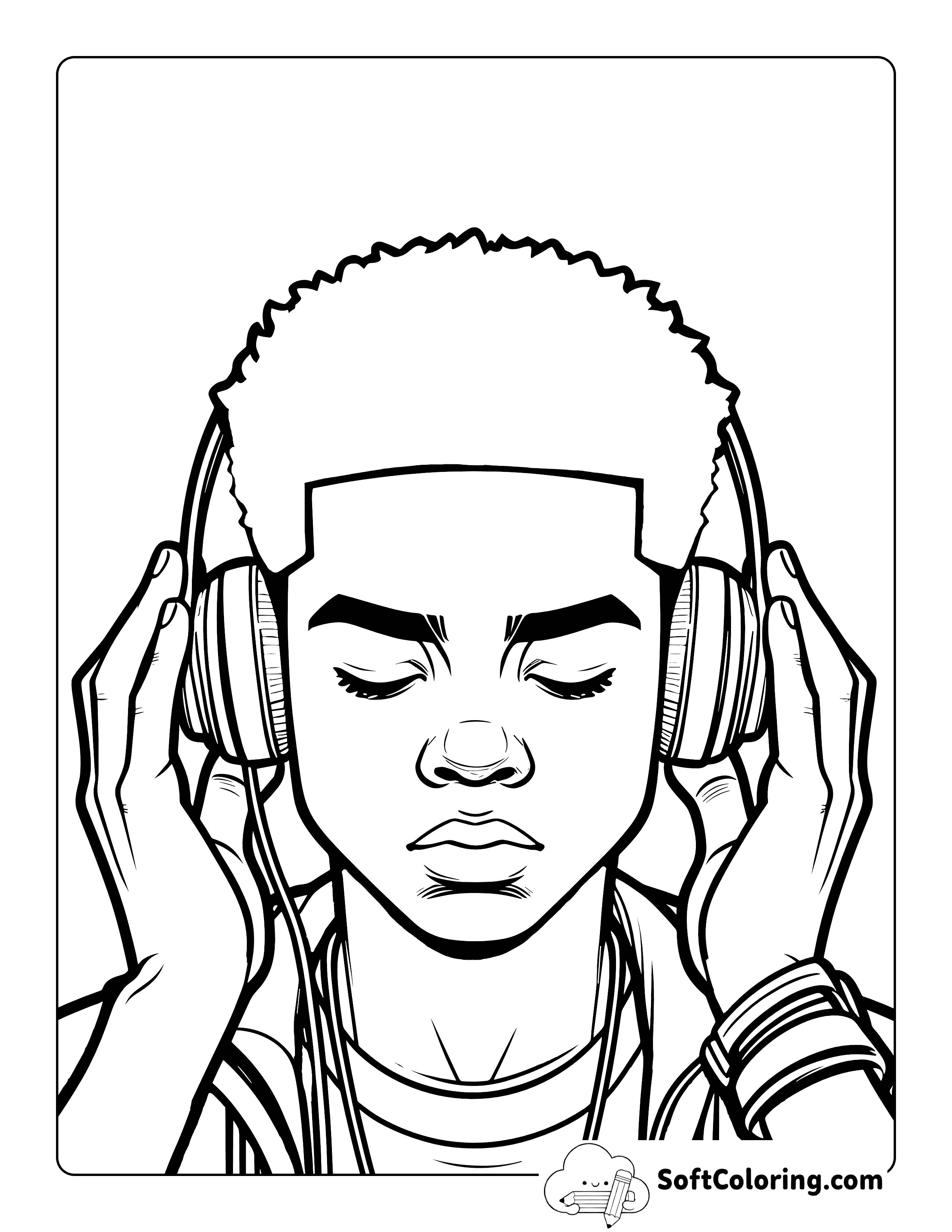 Miles Morales-Inspired Character with Headphones