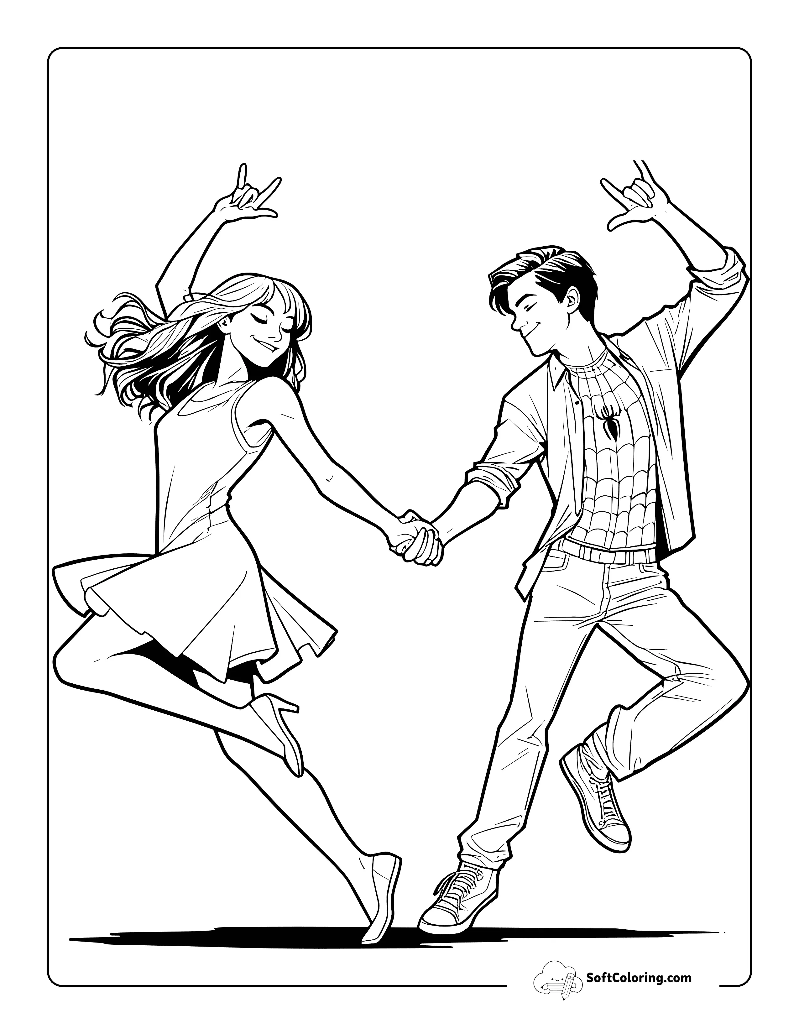 Dancing Together Inspired By Peter Parker And Mary Jane