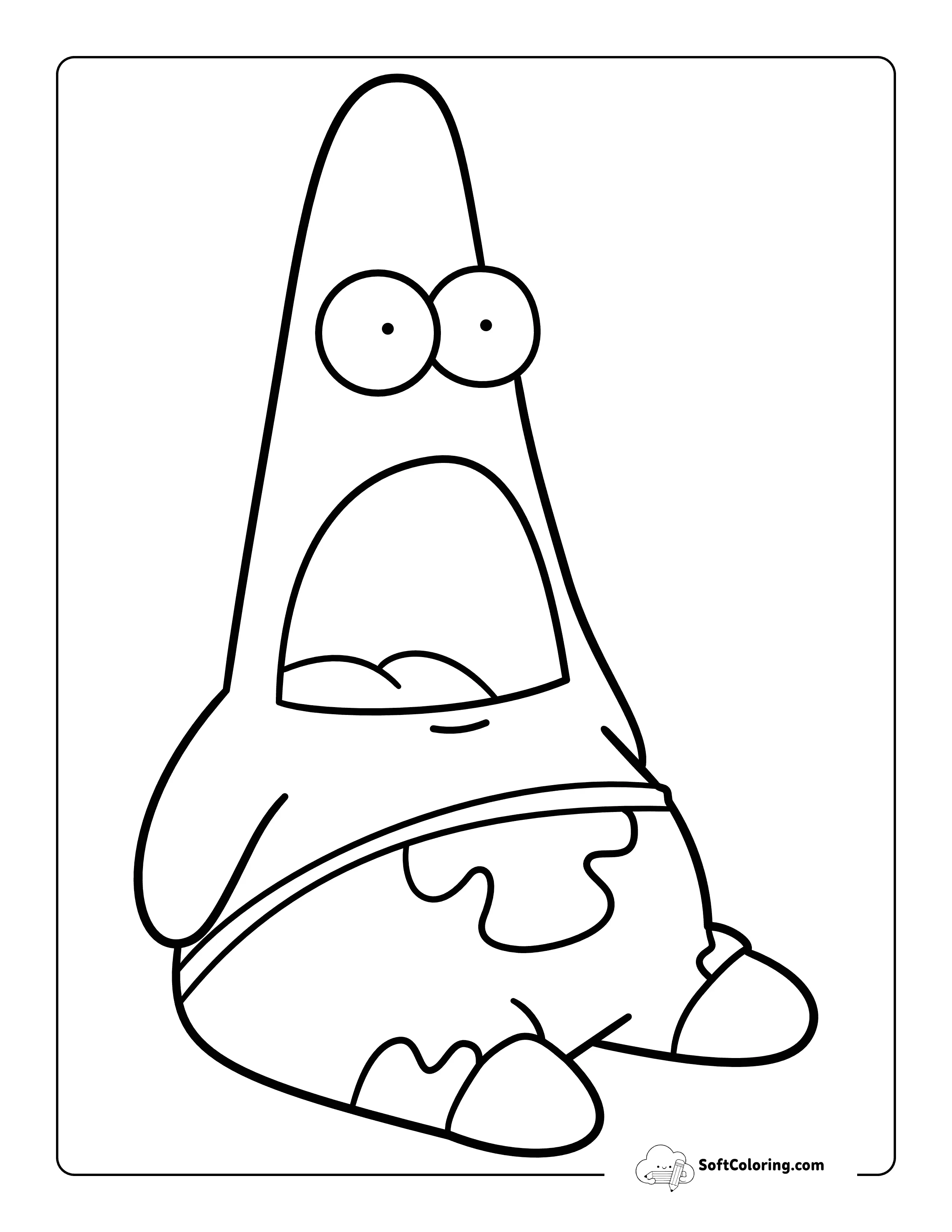 Funny Drawing To Color Inspired By Patrick Star Spongebob Meme