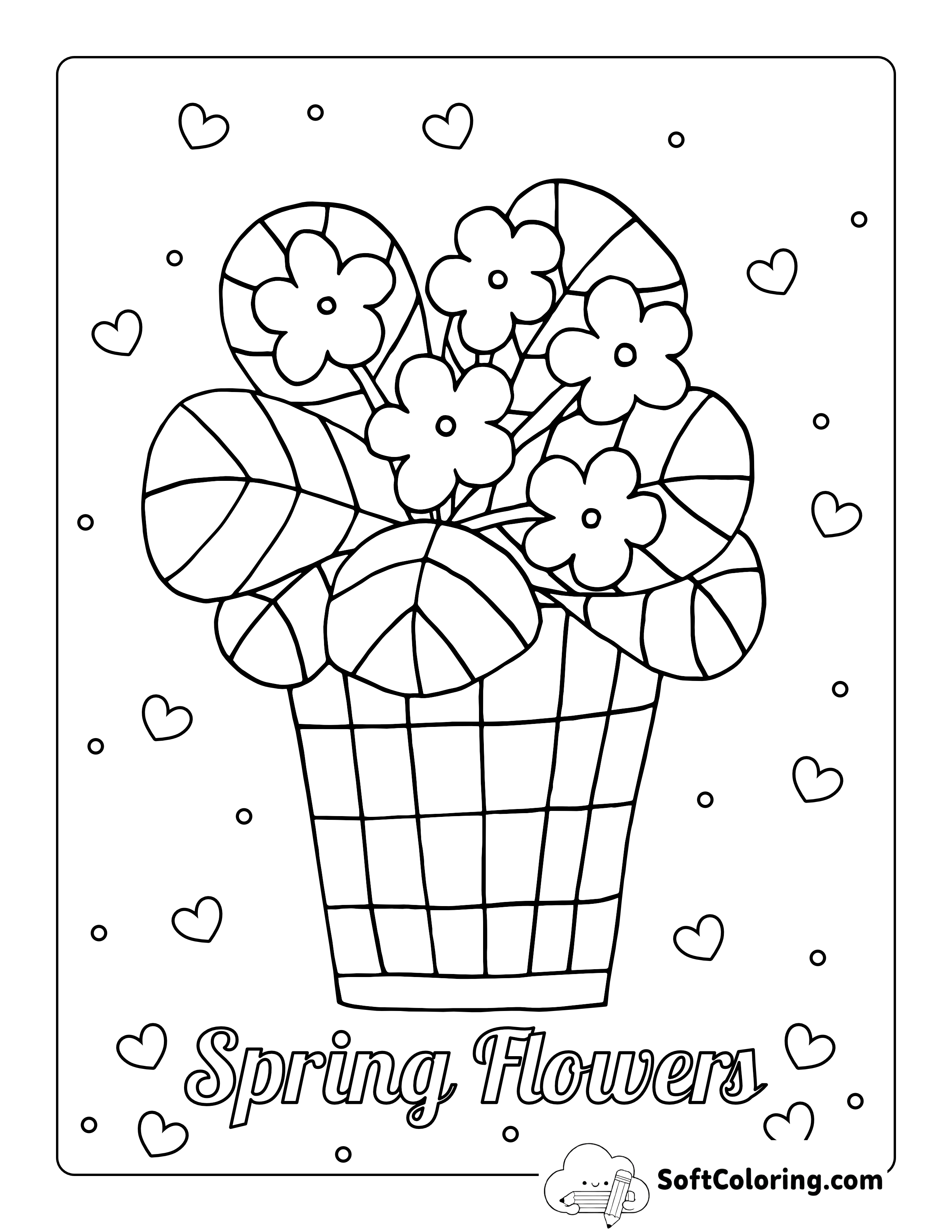 Flower Pot Coloring Page