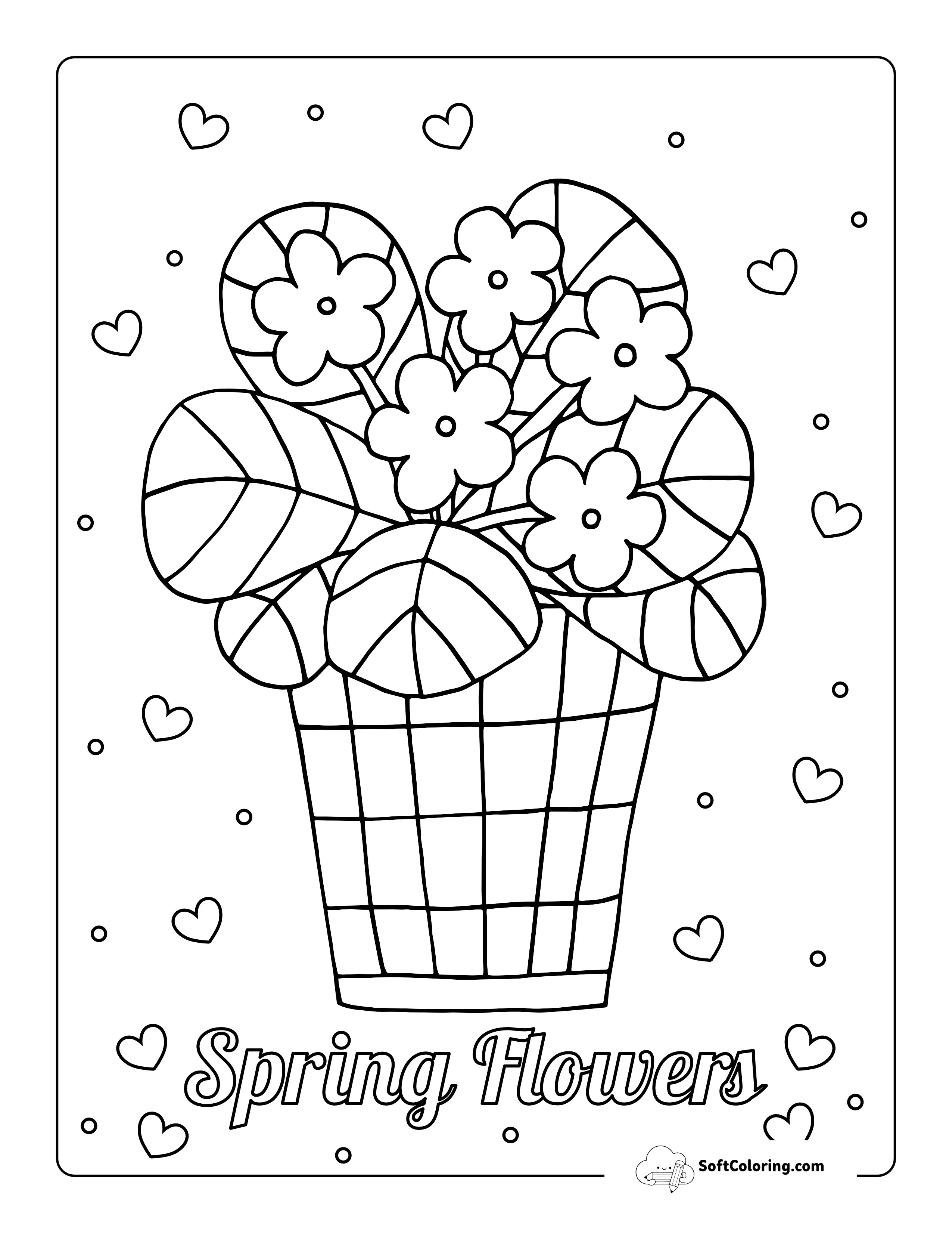 Flower Pot Coloring Page
