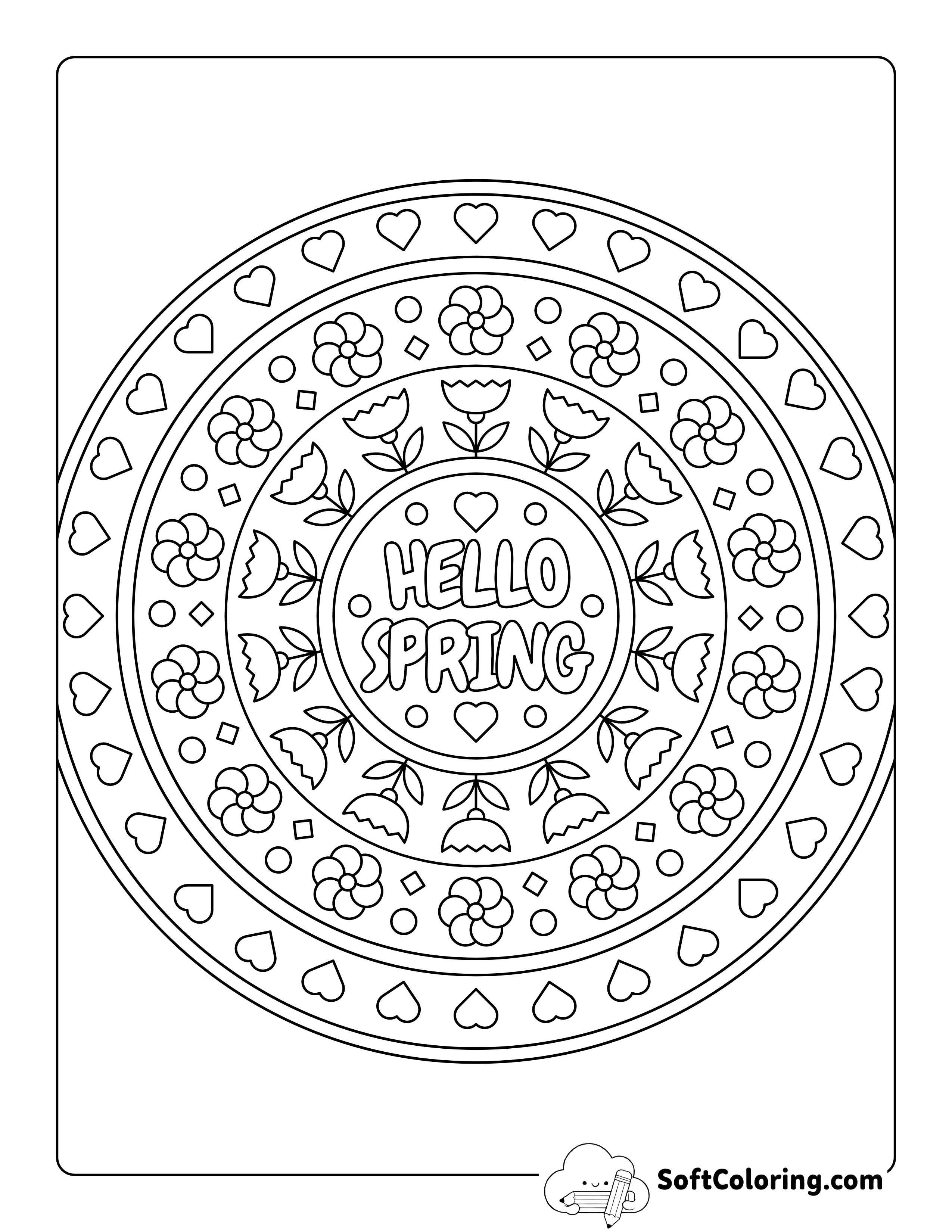 Spring Mandala for Kids