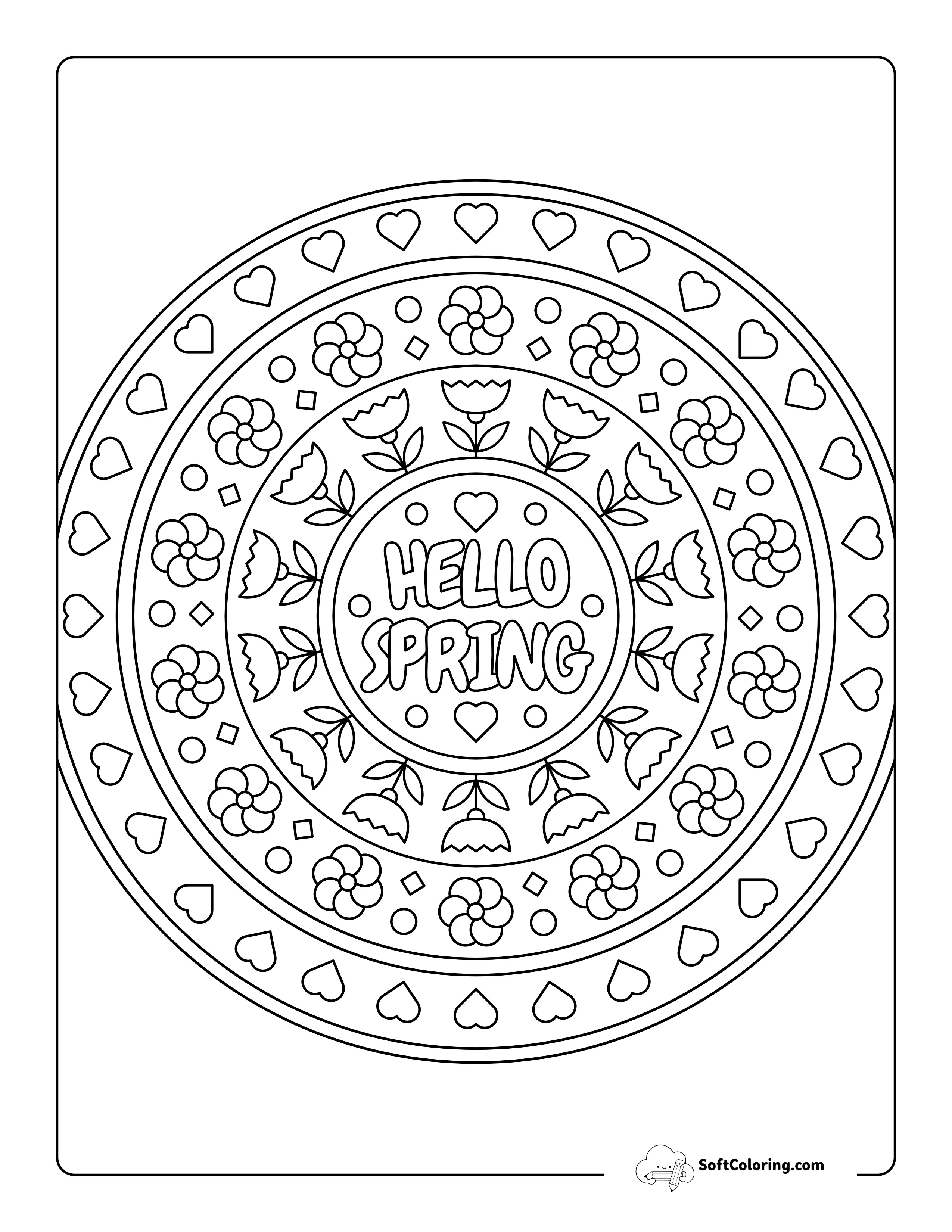 Spring Mandala For Kids