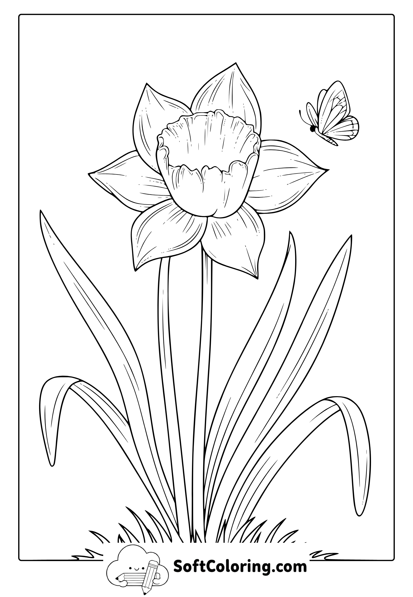 Spring Time Coloring Page