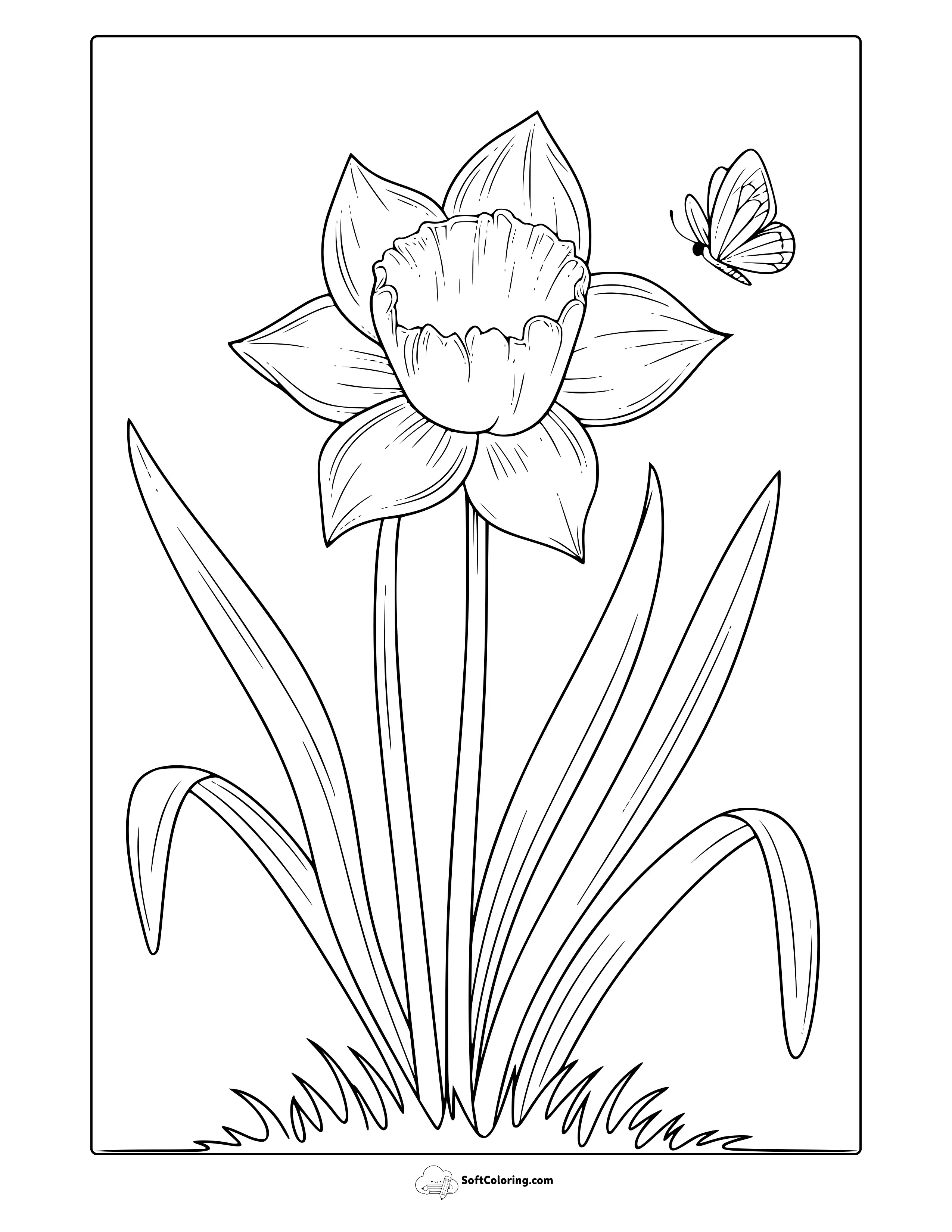 Spring Time Coloring Page