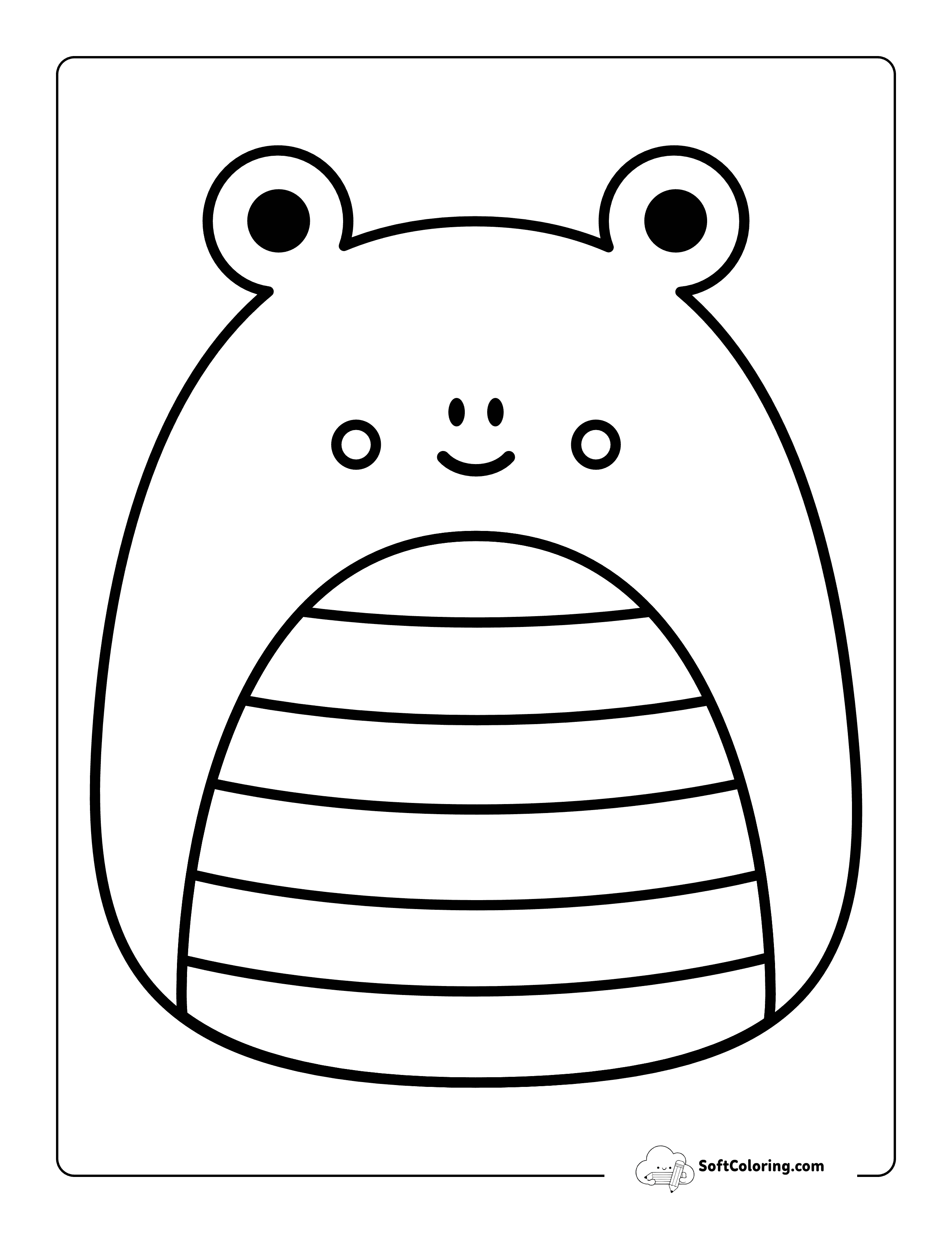 For Squishmallow-Inspired Drawing To Color