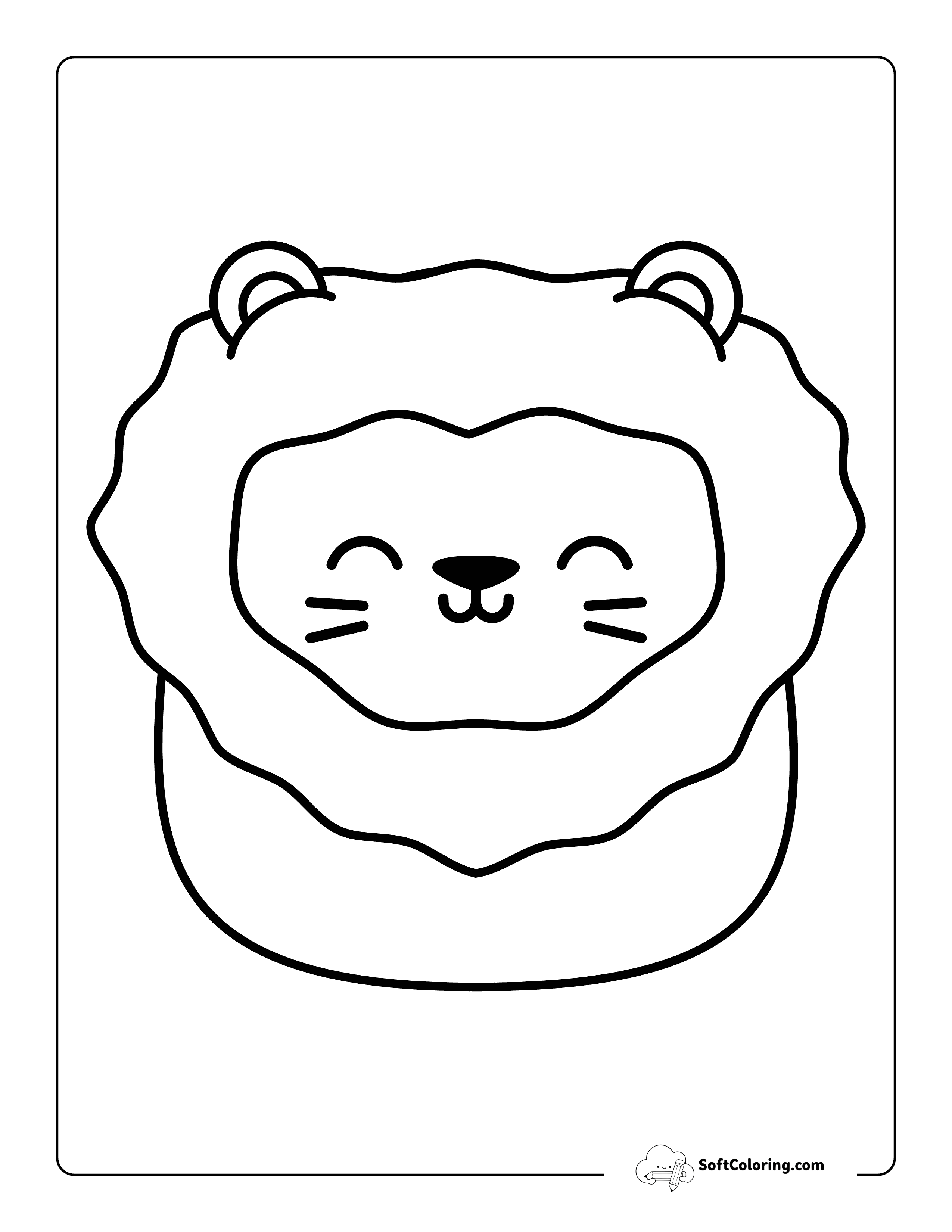 Cute Coloring Sheet Inspired By Lion Squishmallow