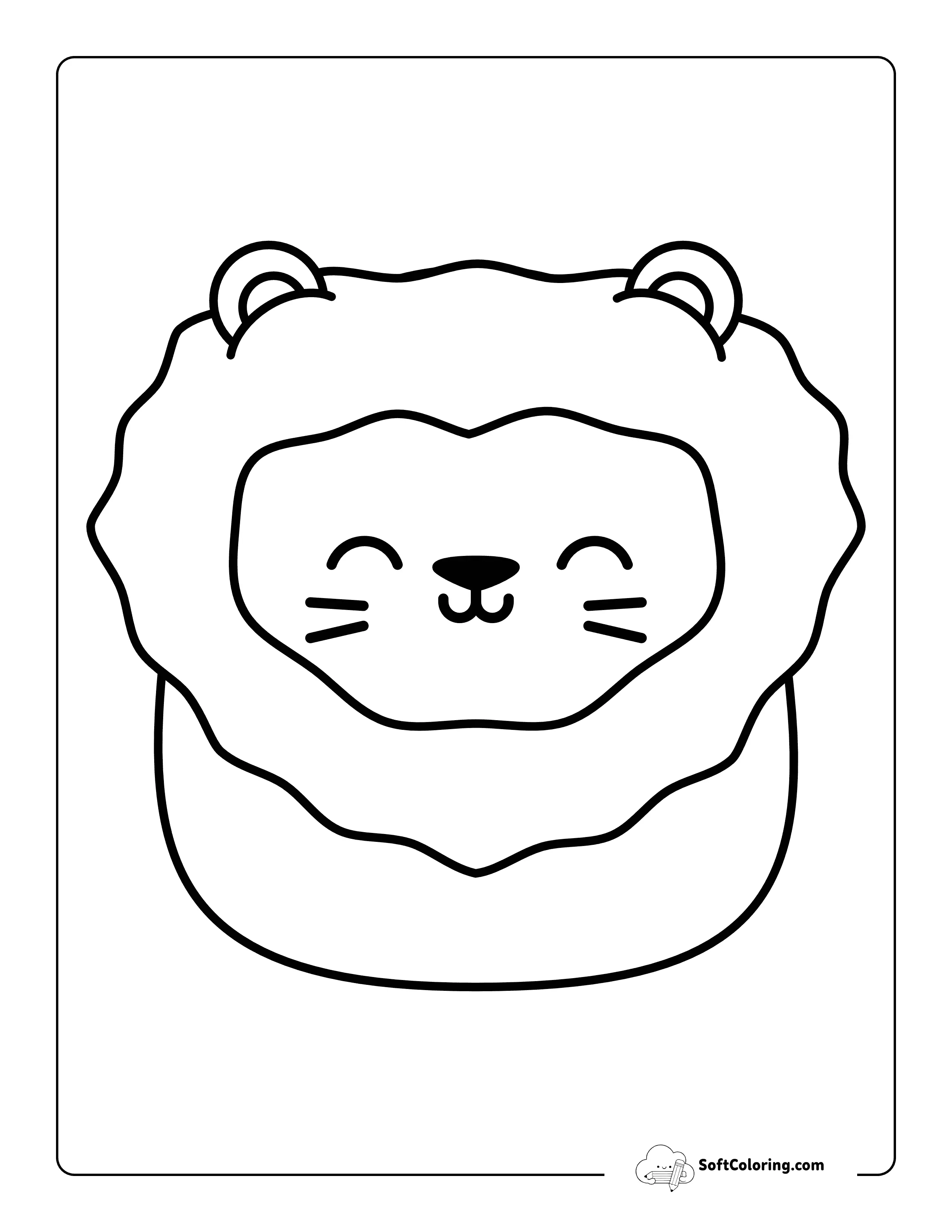 Cute Coloring Sheet Inspired By Lion Squishmallow