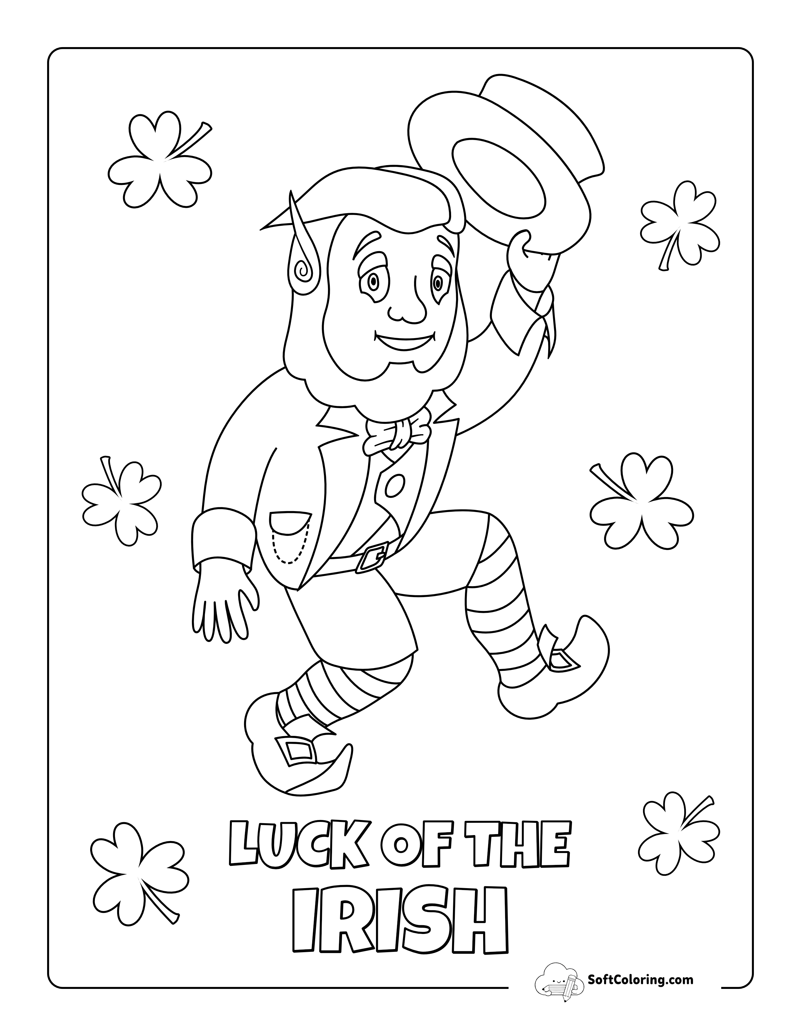 St Patrick's Day Coloring Page