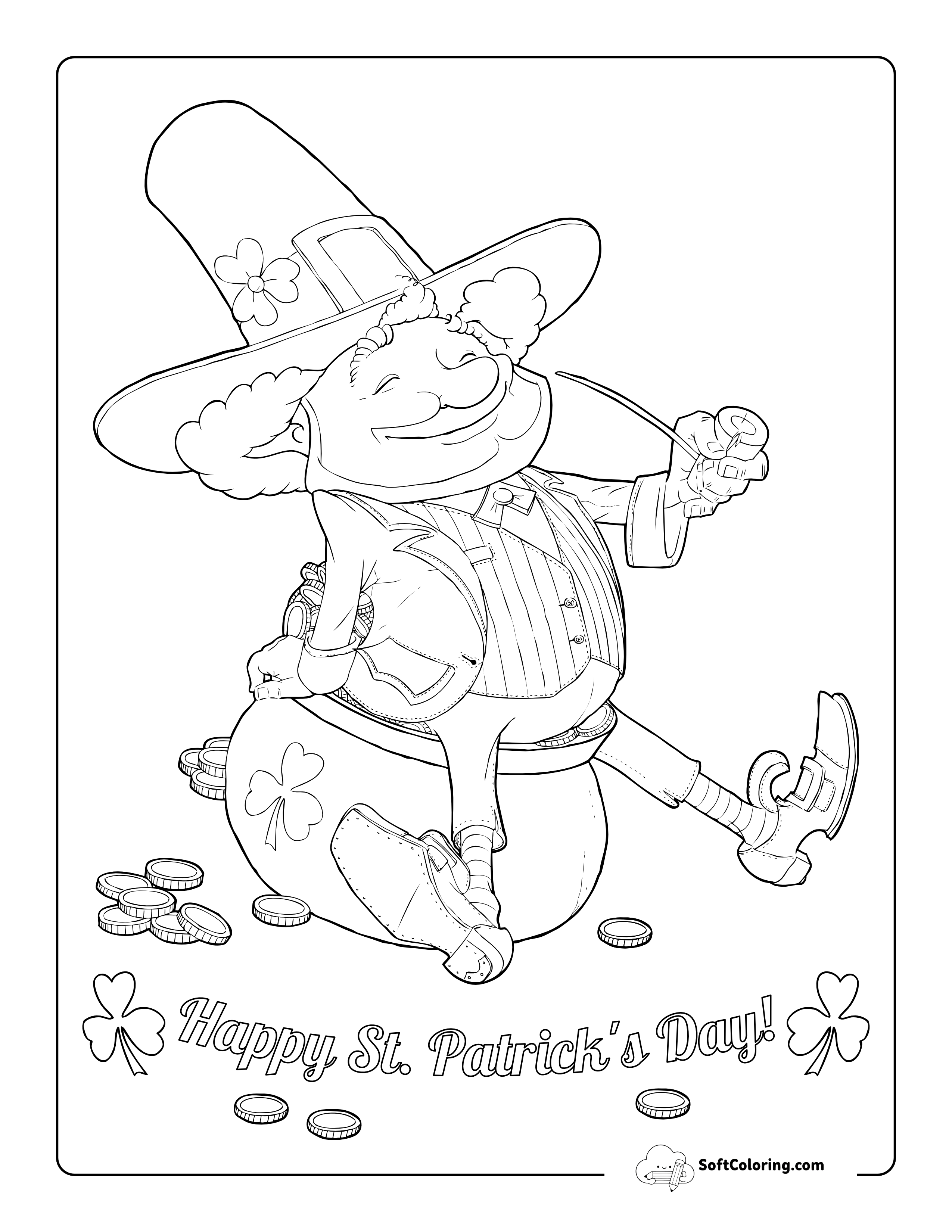 Leprechaun Coloring Page