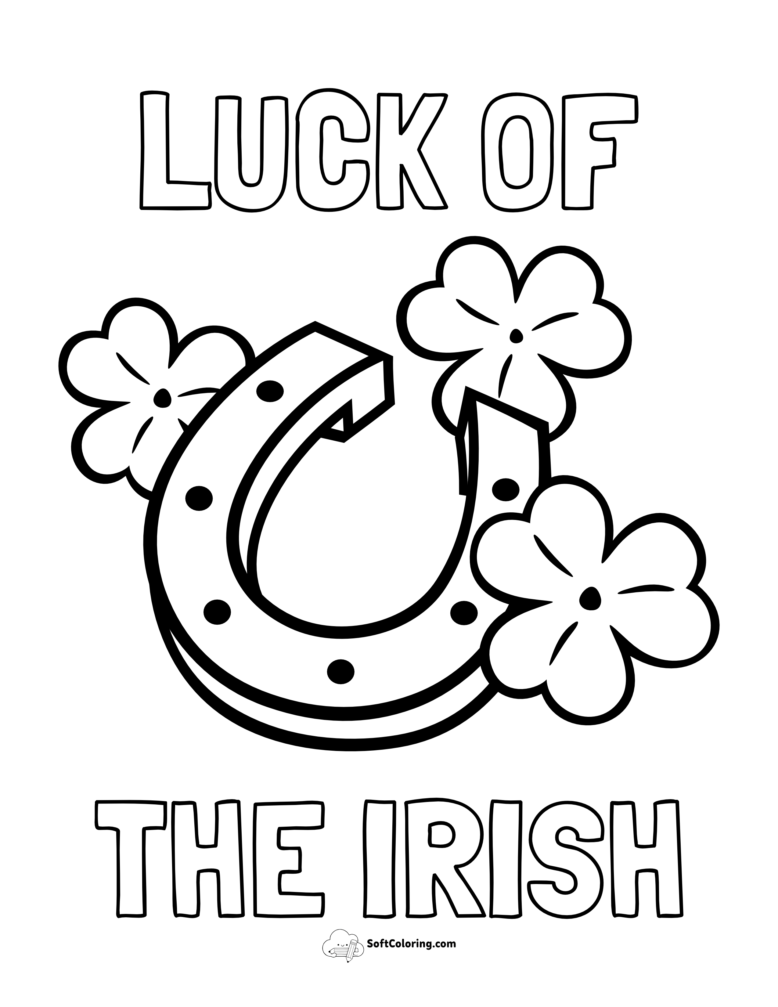 "Luck Of The Irish" Coloring Sheet