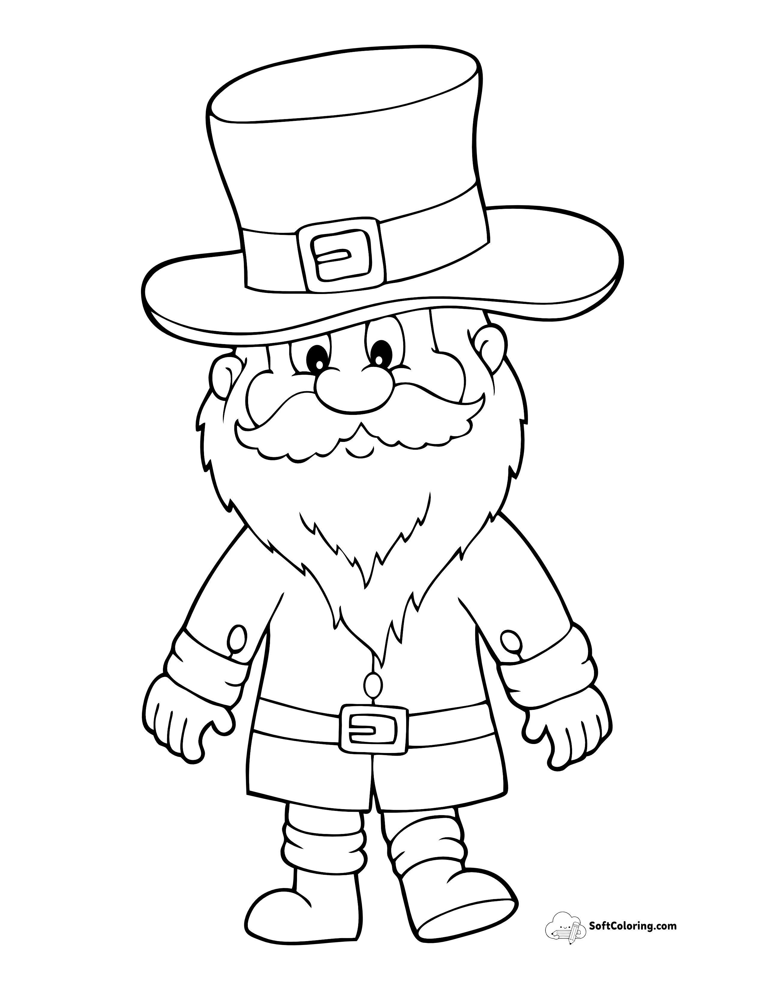 St Patrick's Day Coloring Page For Preschoolers