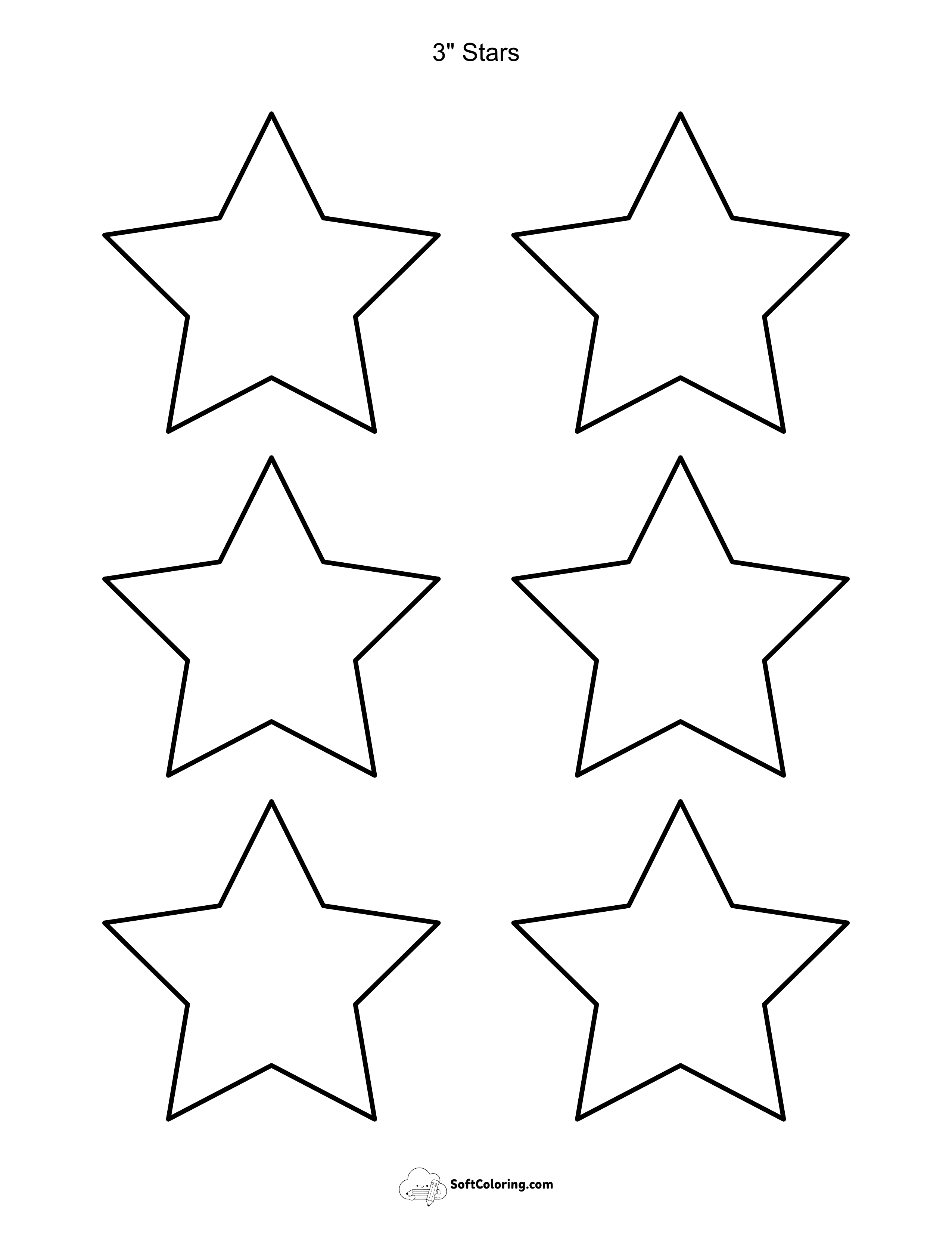 3" Stars