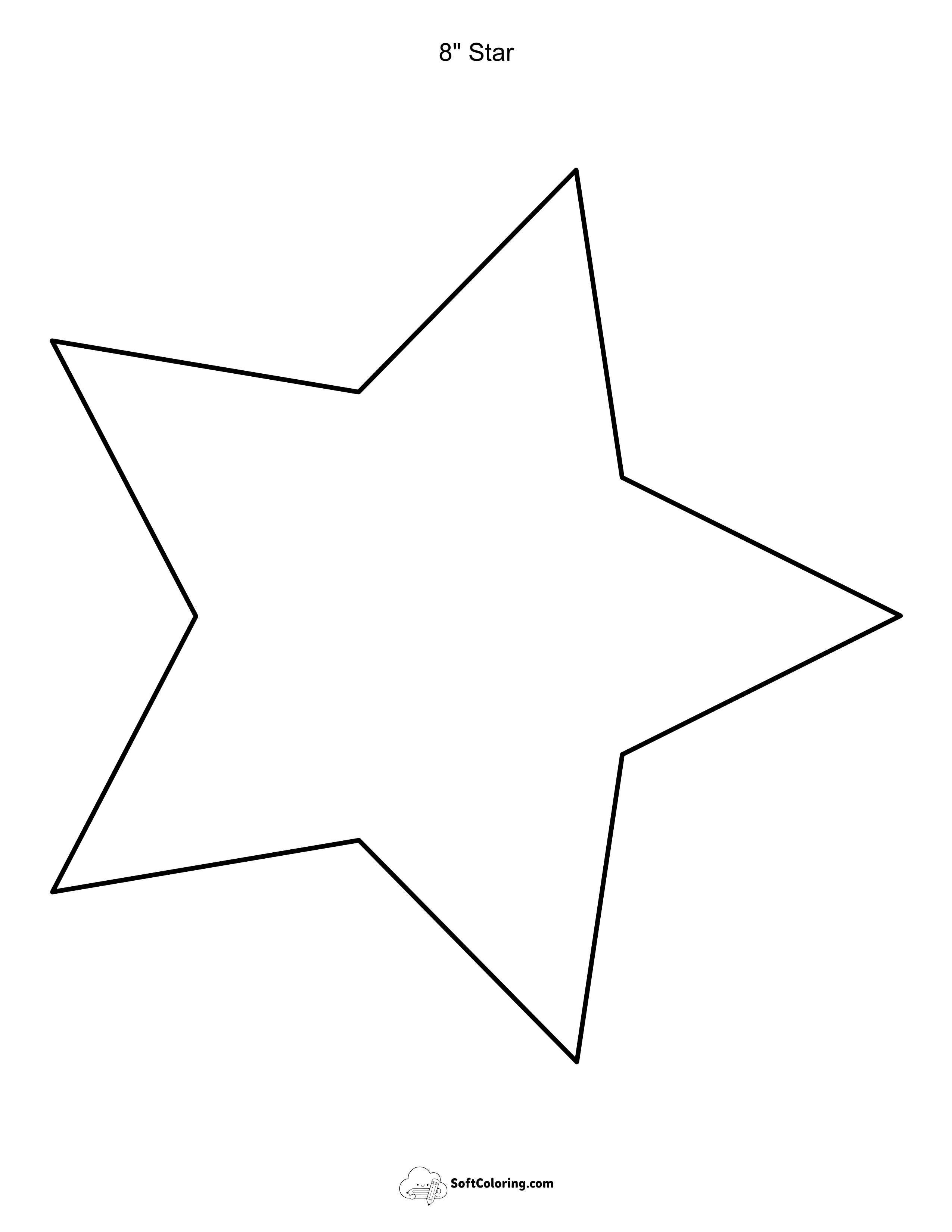 8" Star Template