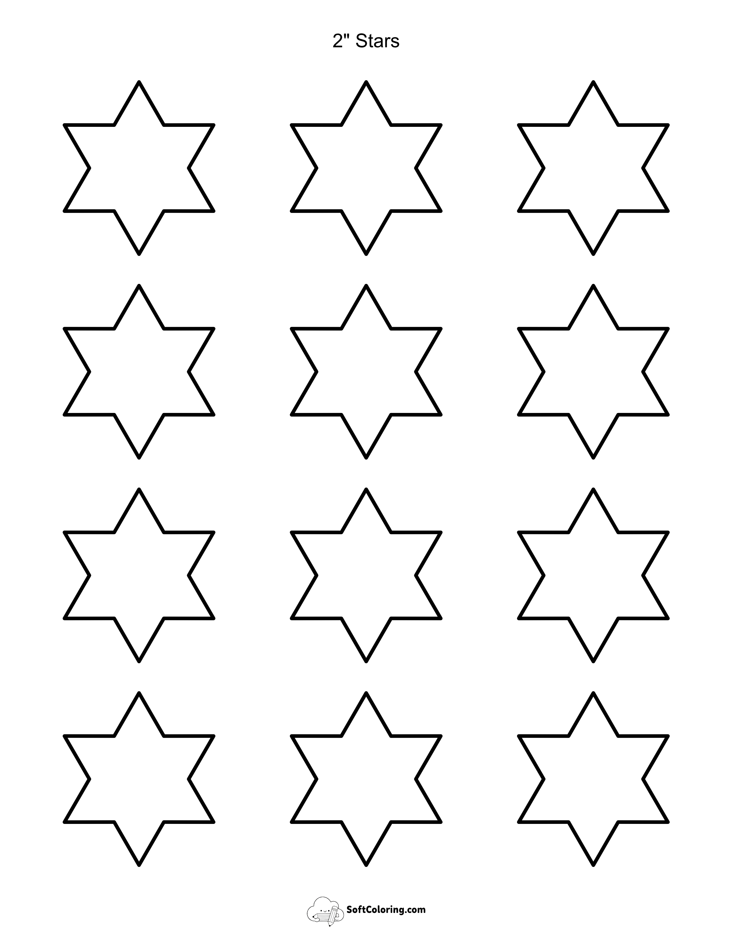 2" Star Template