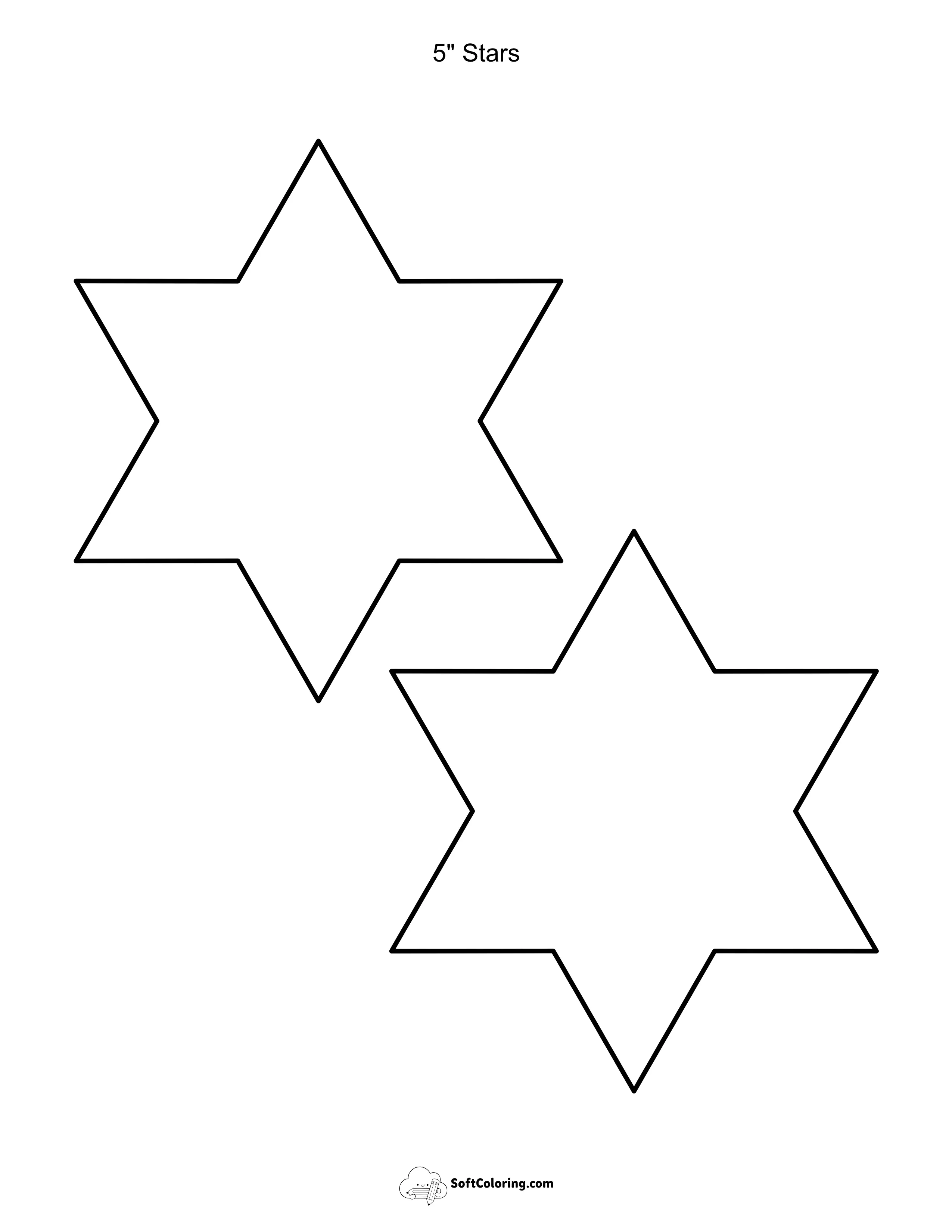 5" Star Template