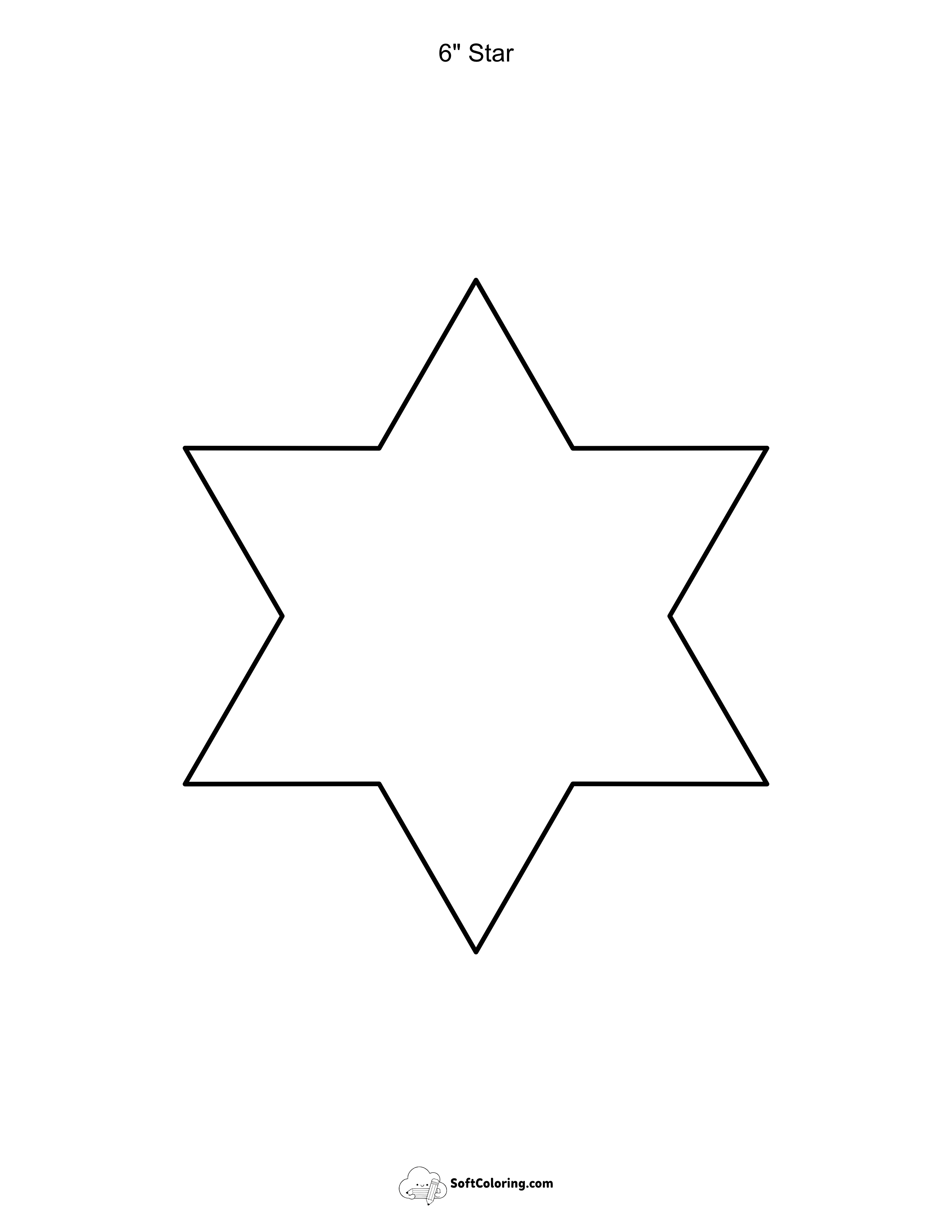 6" Star Shape