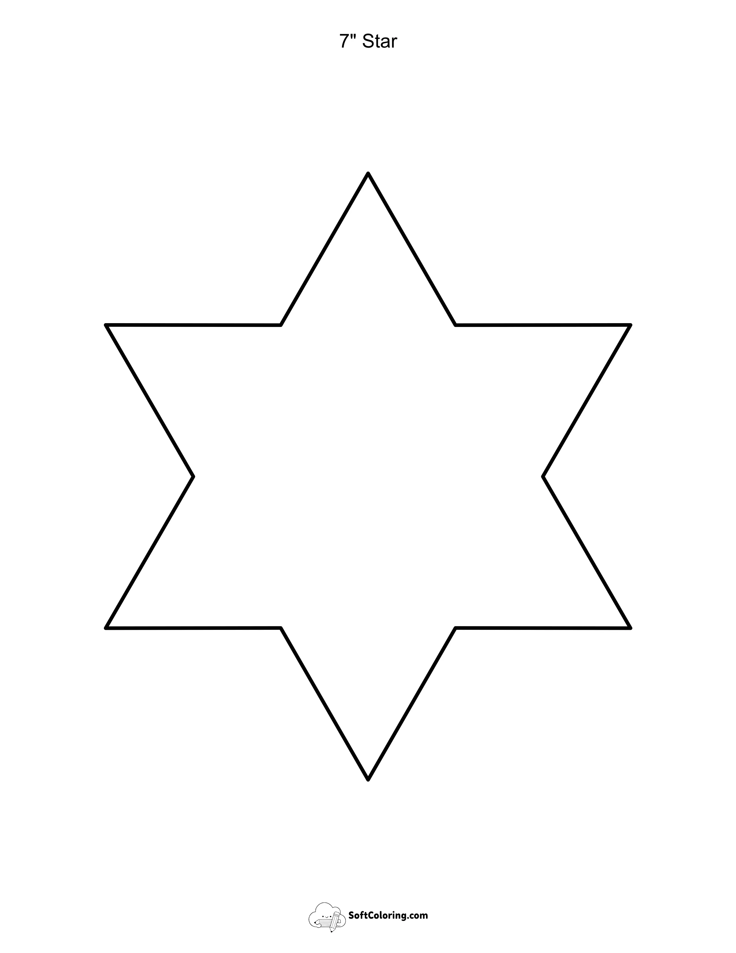 7" Star Stencil