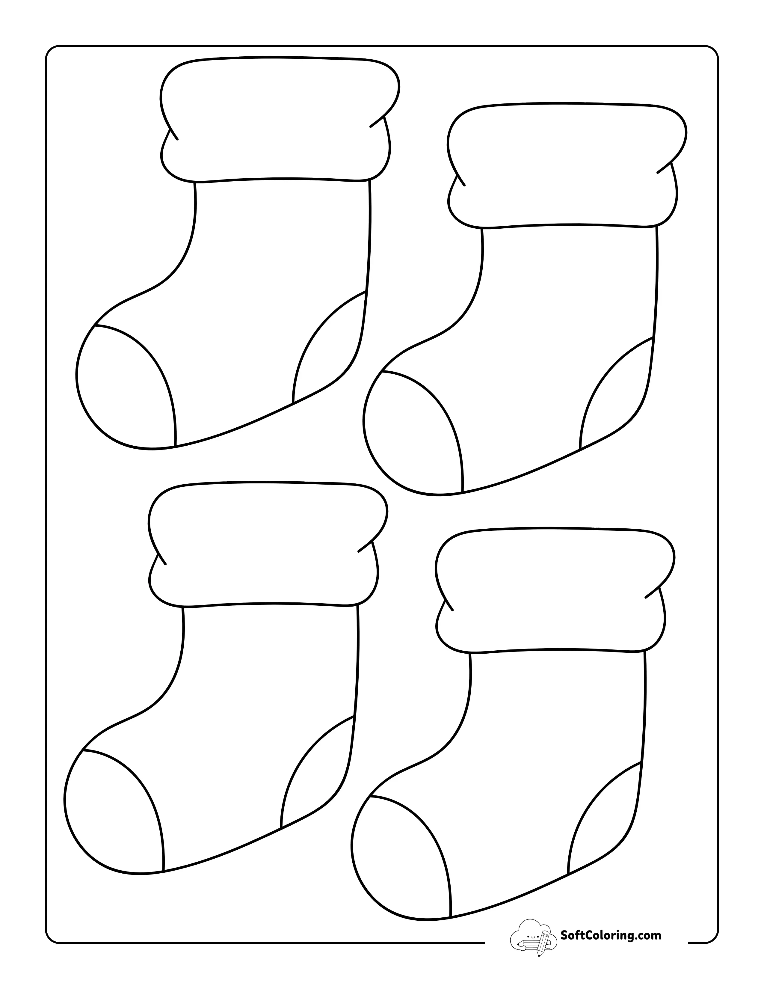 Small Christmas Stocking Template