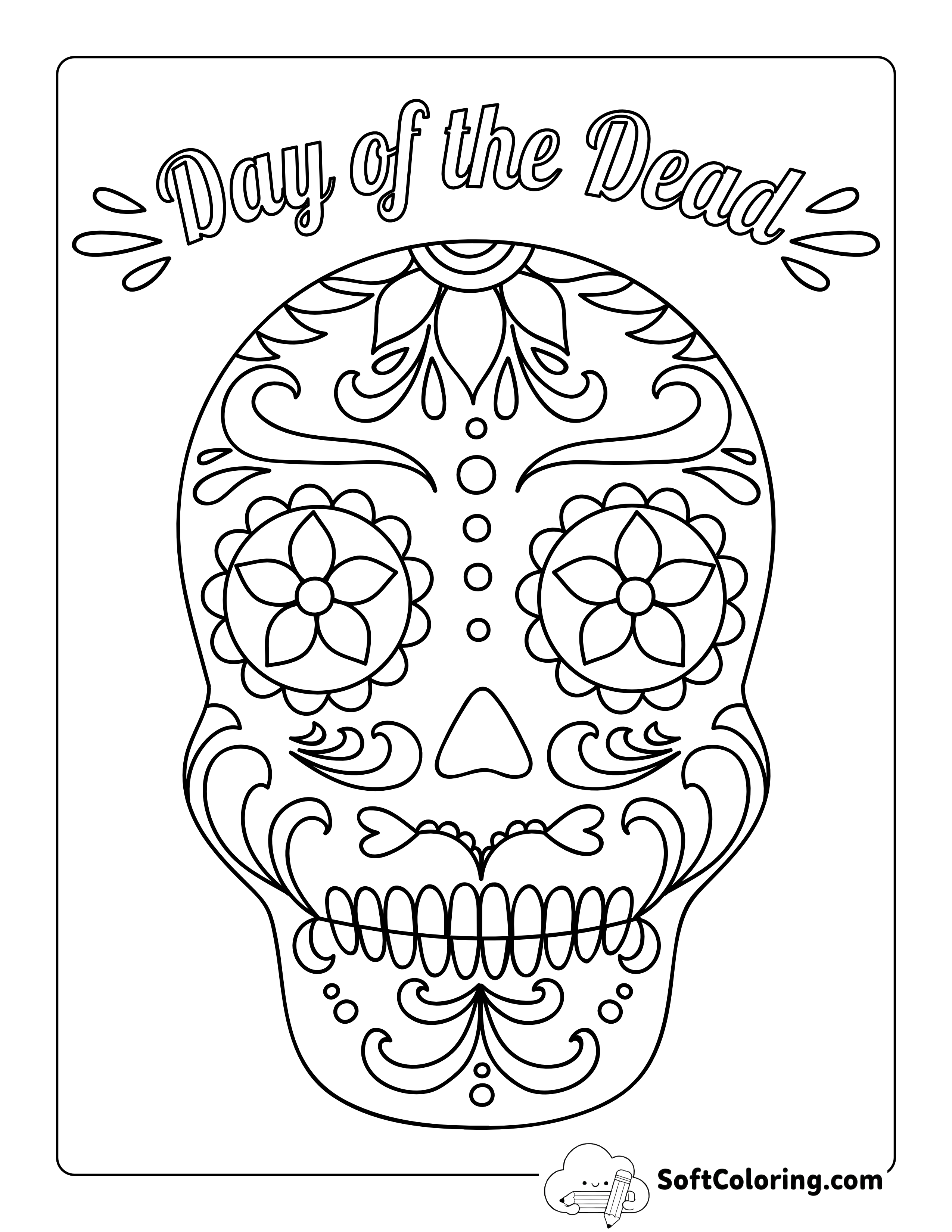 "Day of the Dead" Decorative Sugar Skull Printable