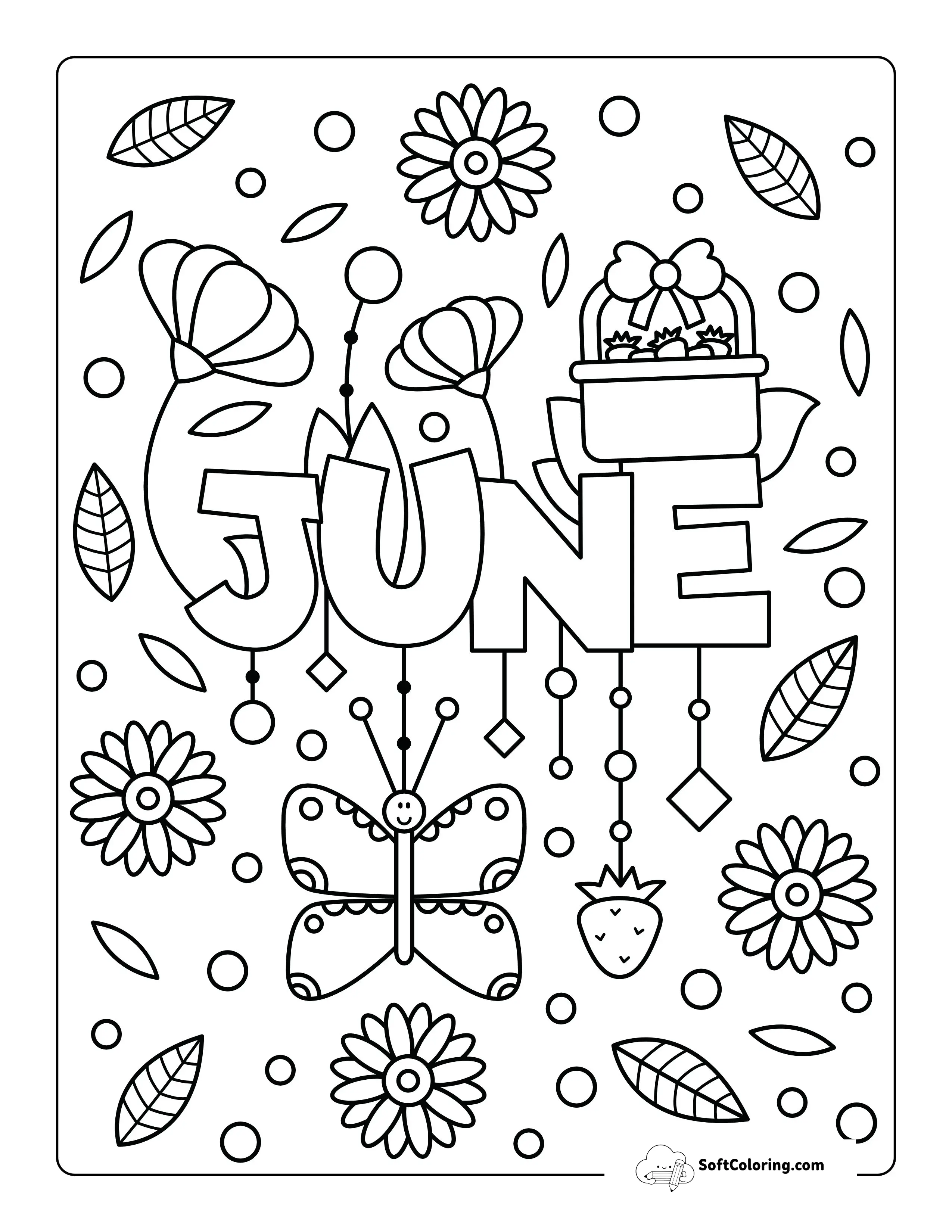 June Coloring Page
