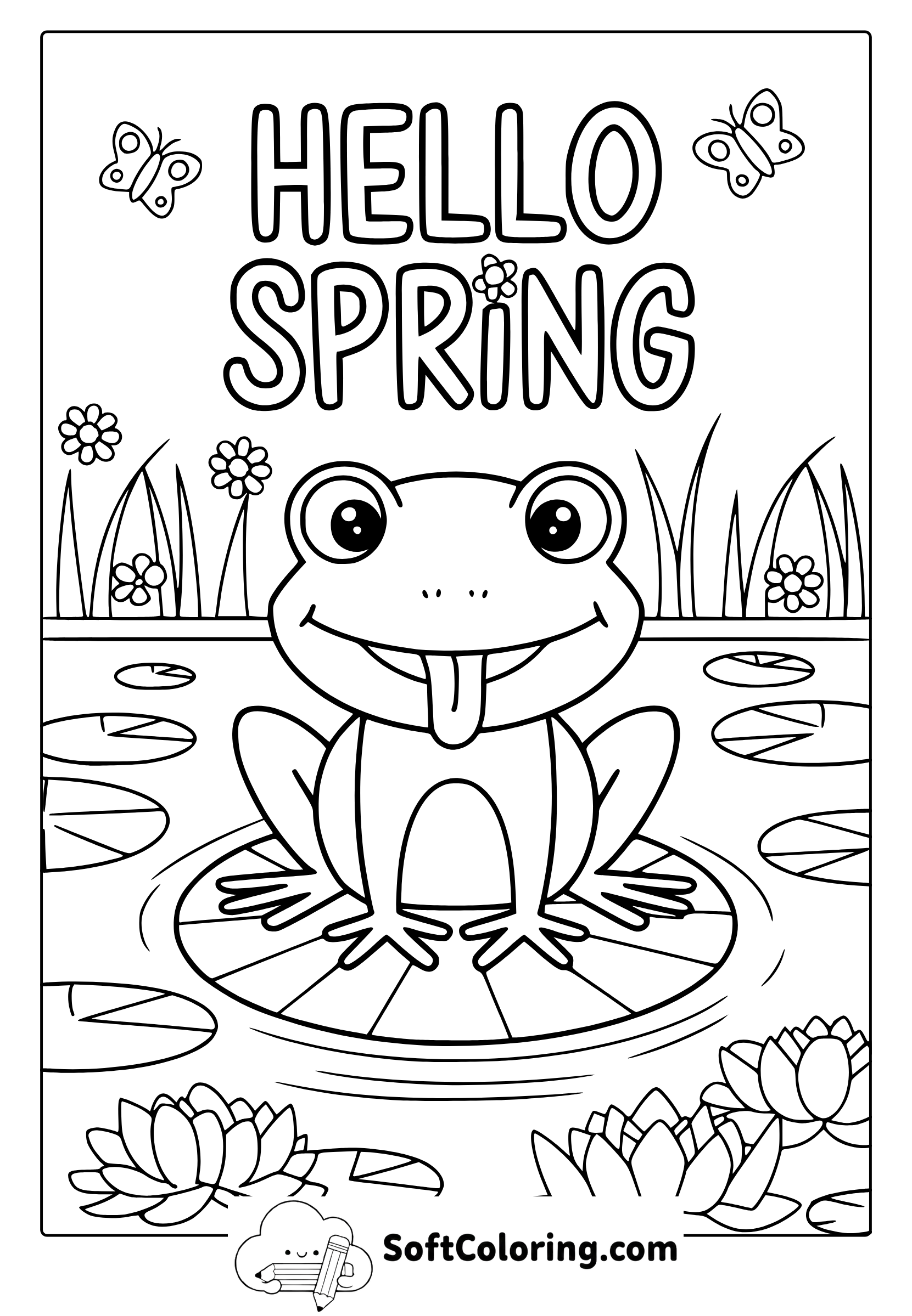 Sweet Spring Coloring Page