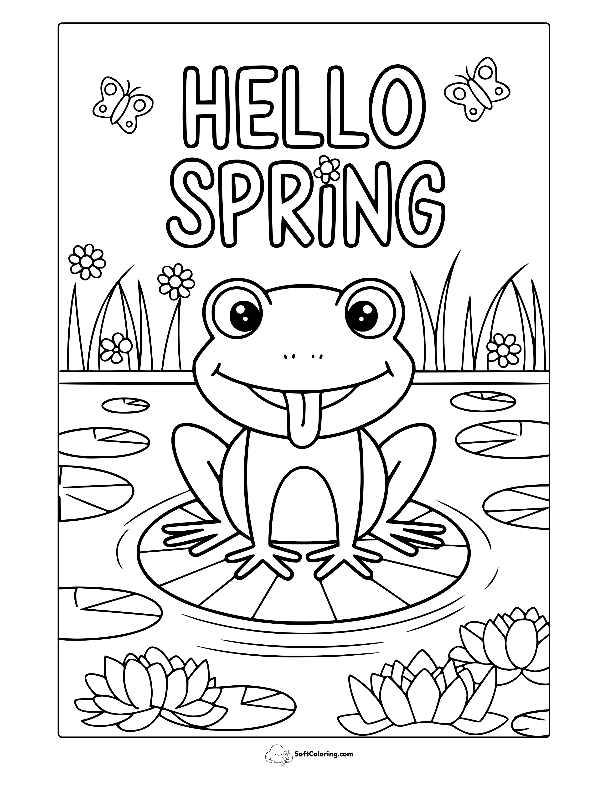 Sweet Spring Coloring Page