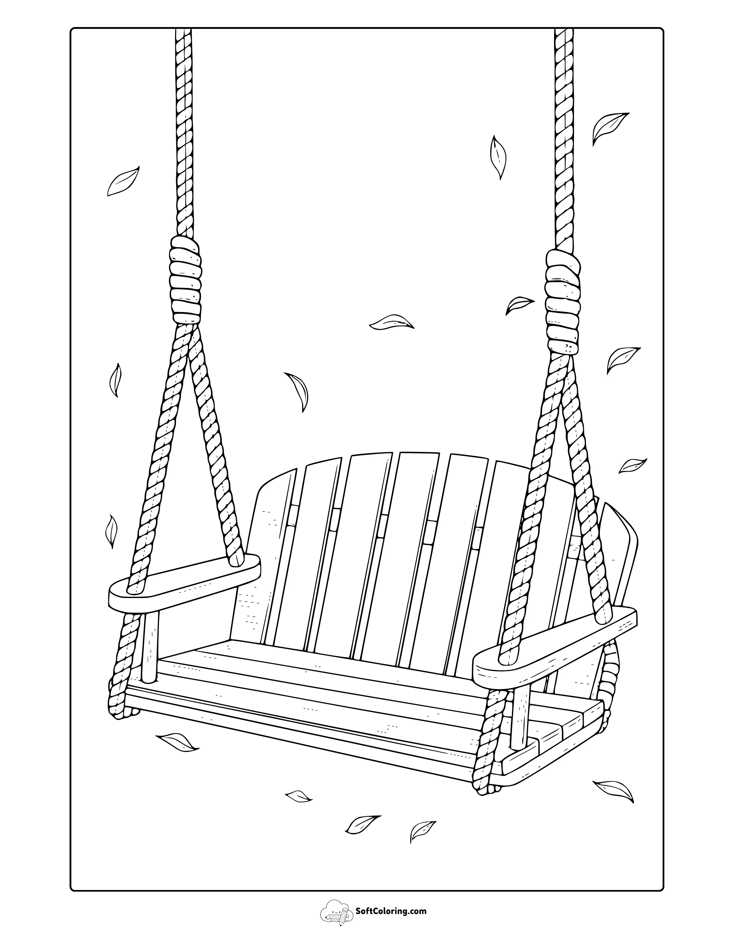 Swing In The Breeze Coloring Page