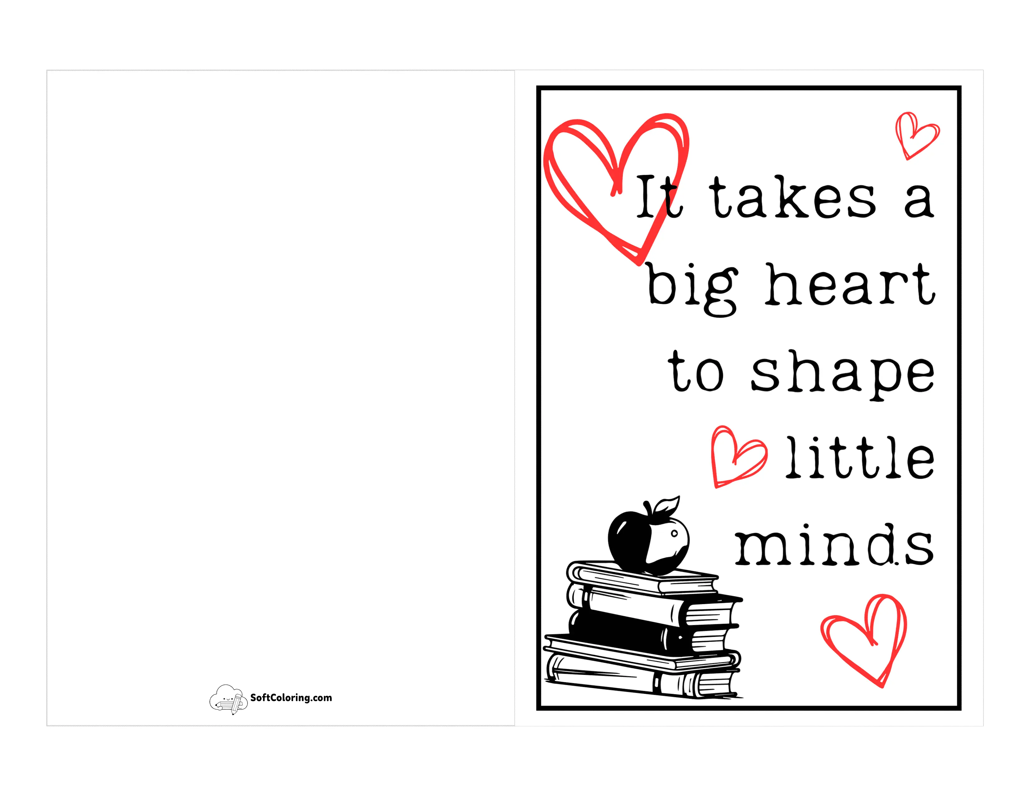 "It Takes A Big Heart" Teacher Appreciation Card