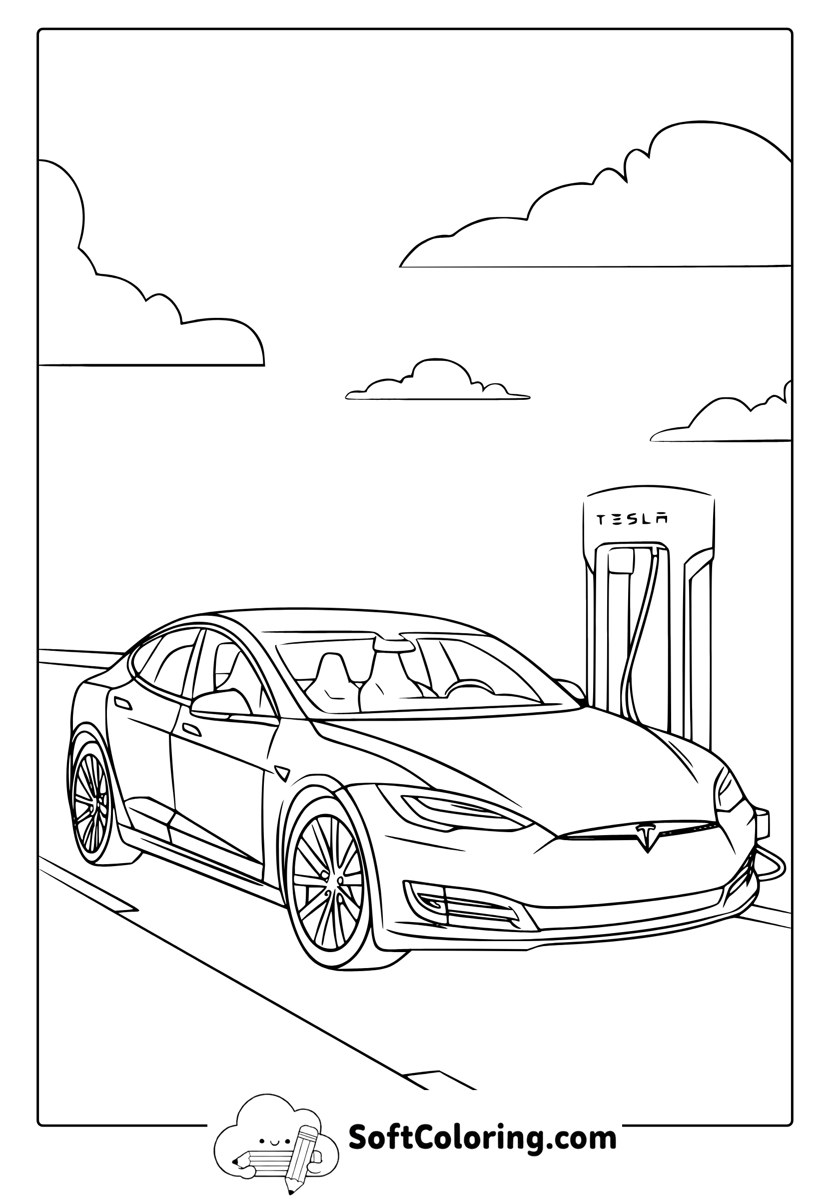 Tesla Coloring Page