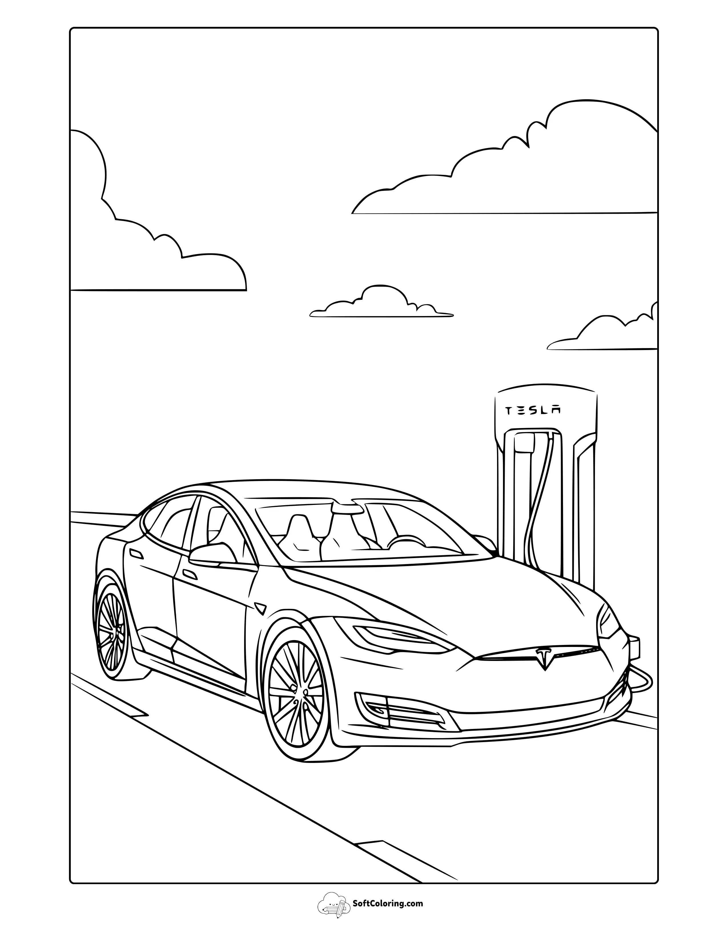 Tesla Coloring Page