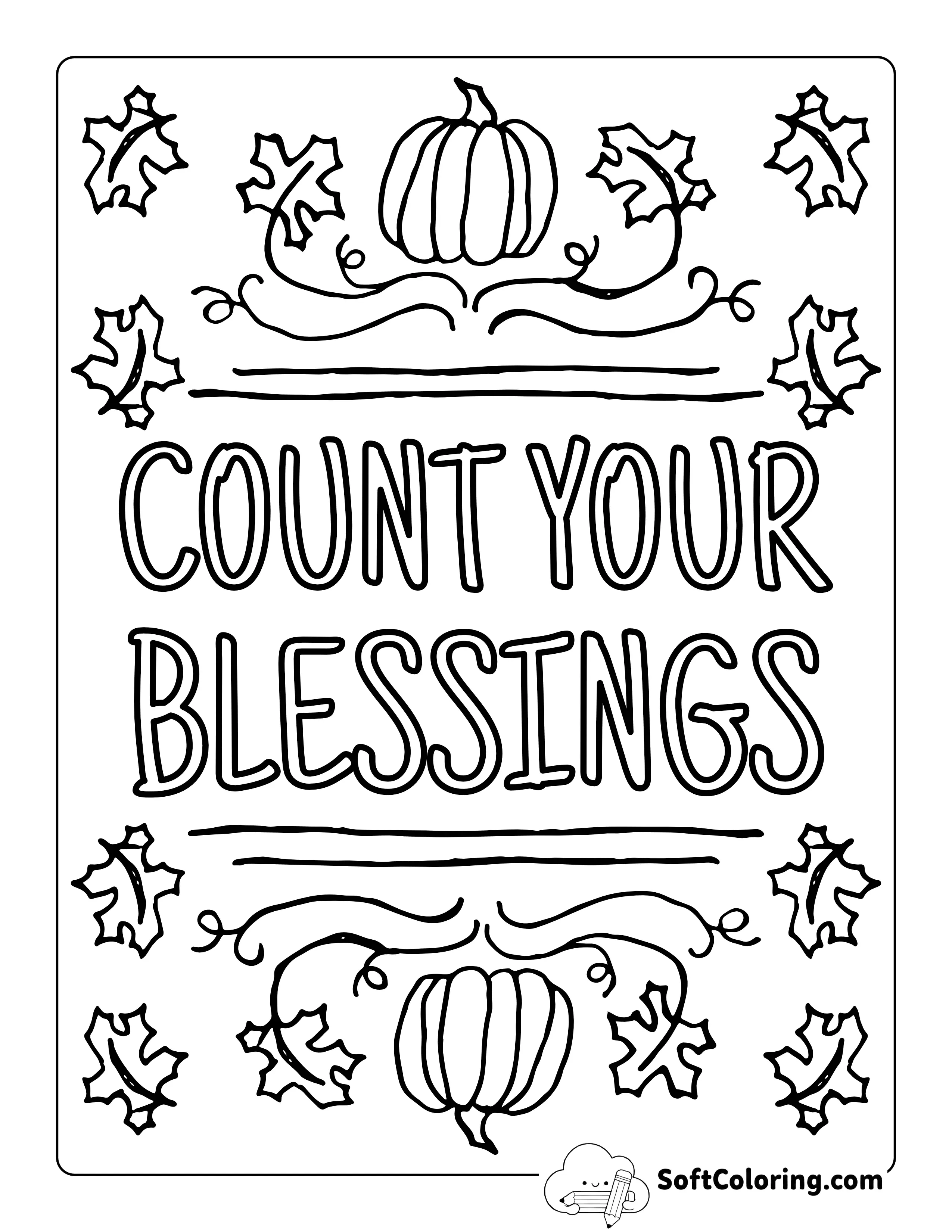 "Count Your Blessings" Poster Printable