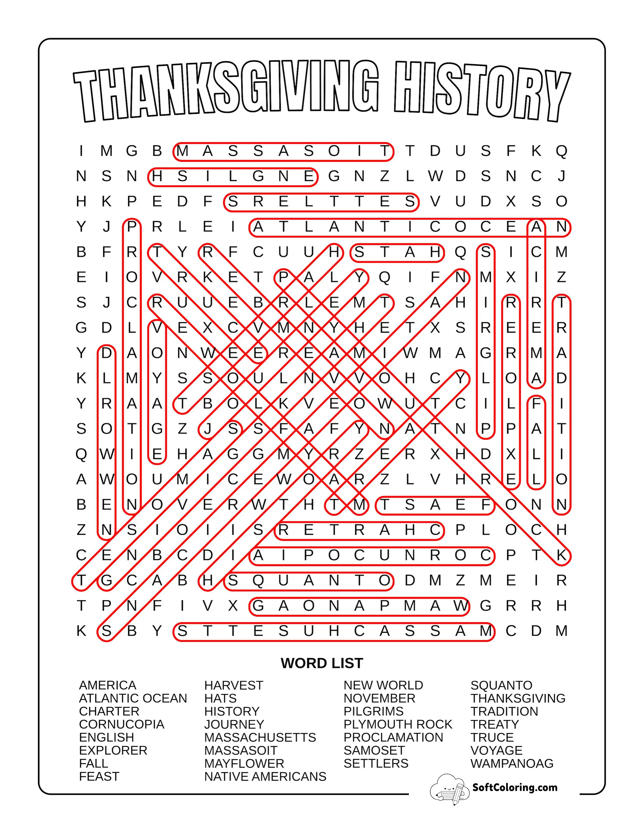 Hard Thanksgiving History Answers