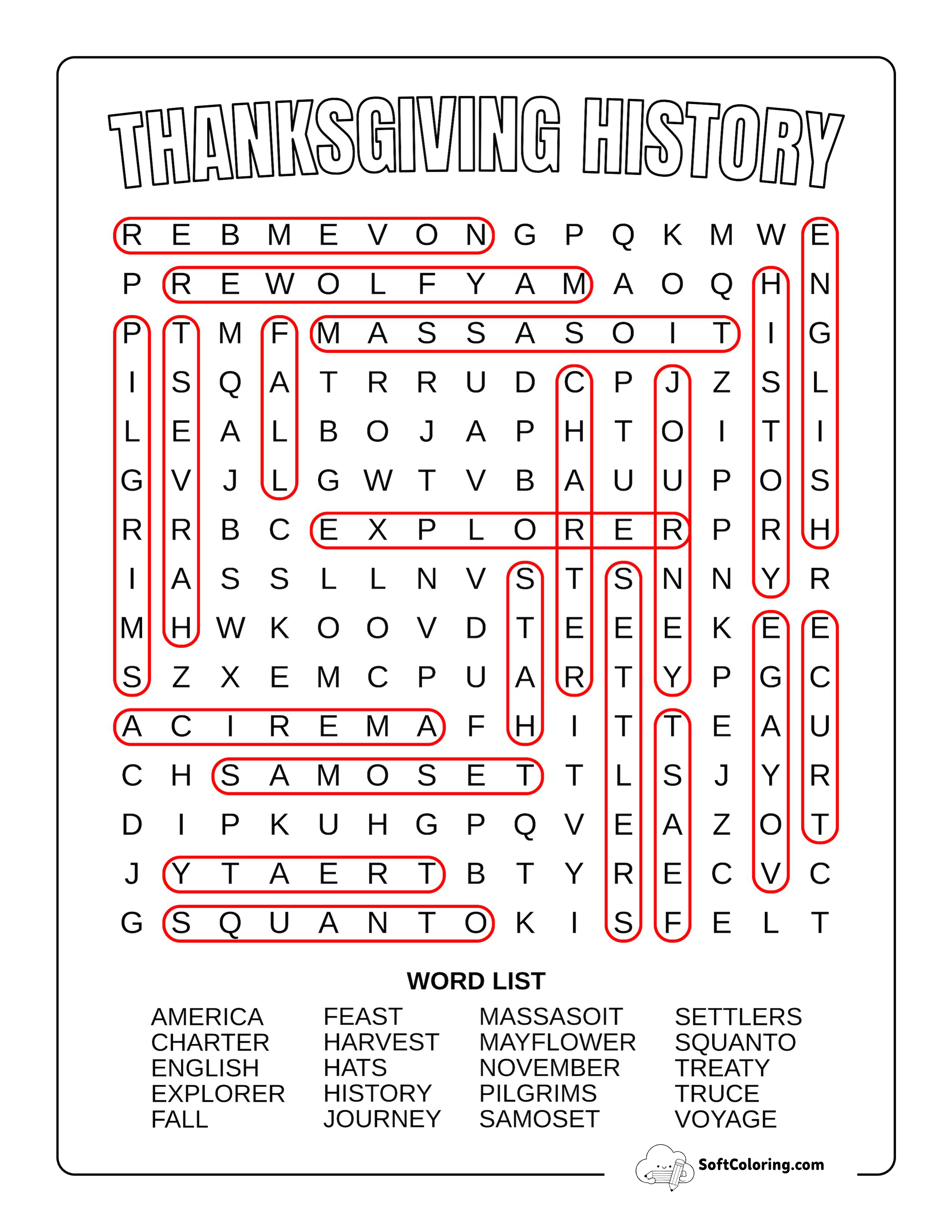 Medium Thanksgiving History Answers
