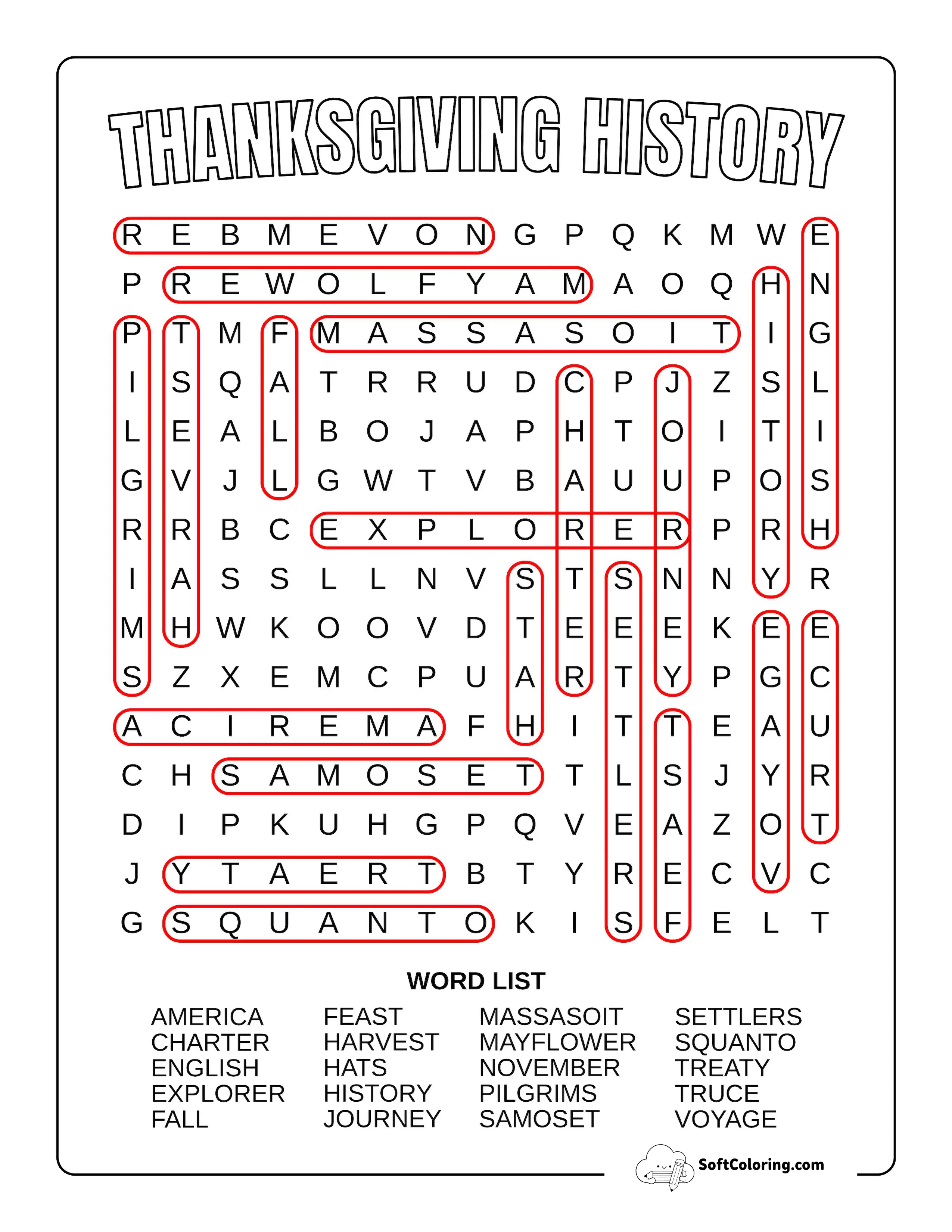 Medium Thanksgiving History Answers