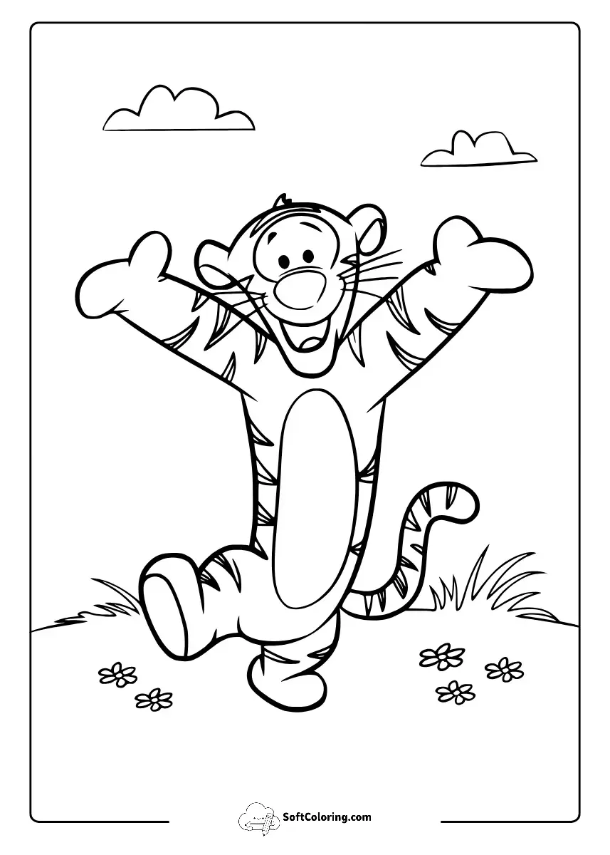 Tigger Winnie The Pooh Coloring Pages