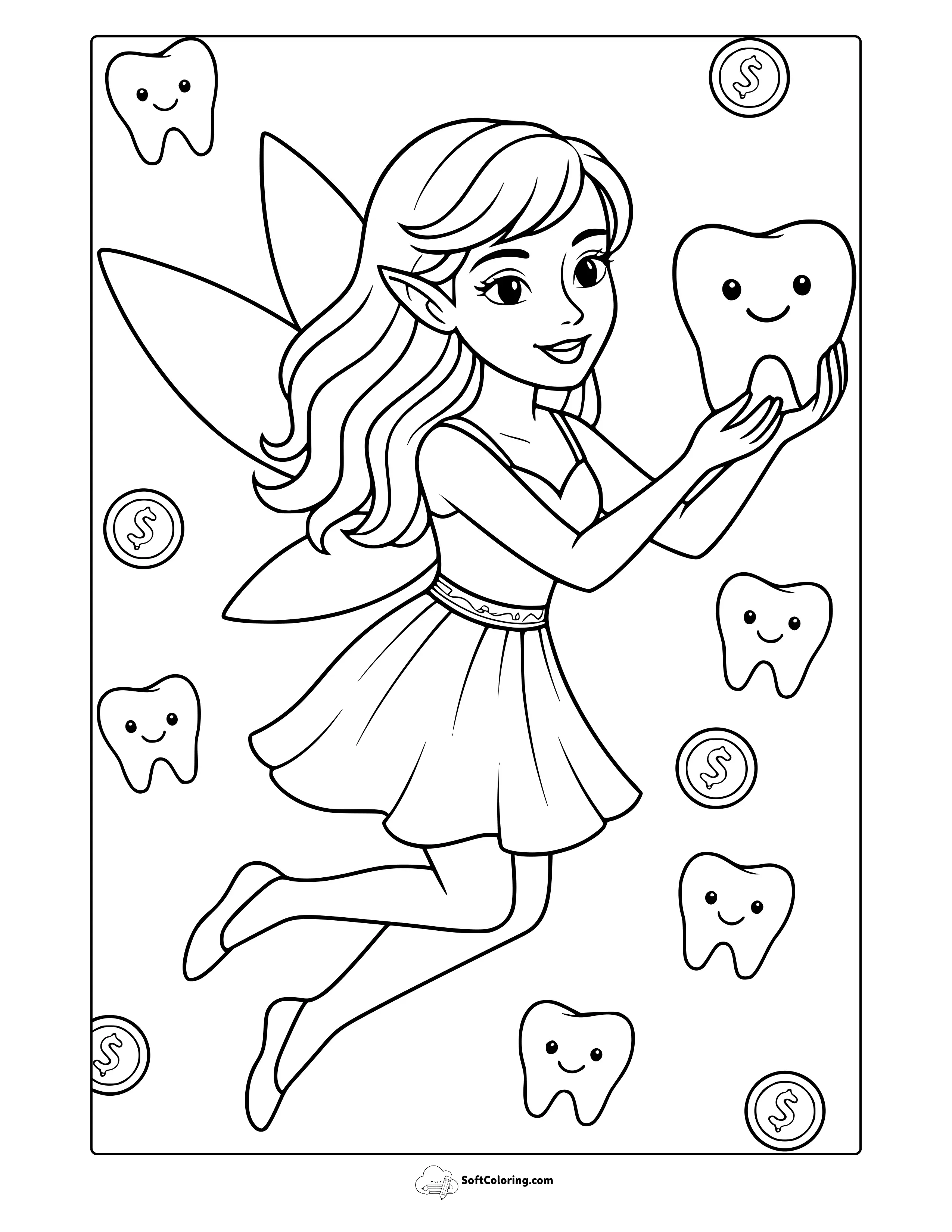 Tooth Fairy Color Page