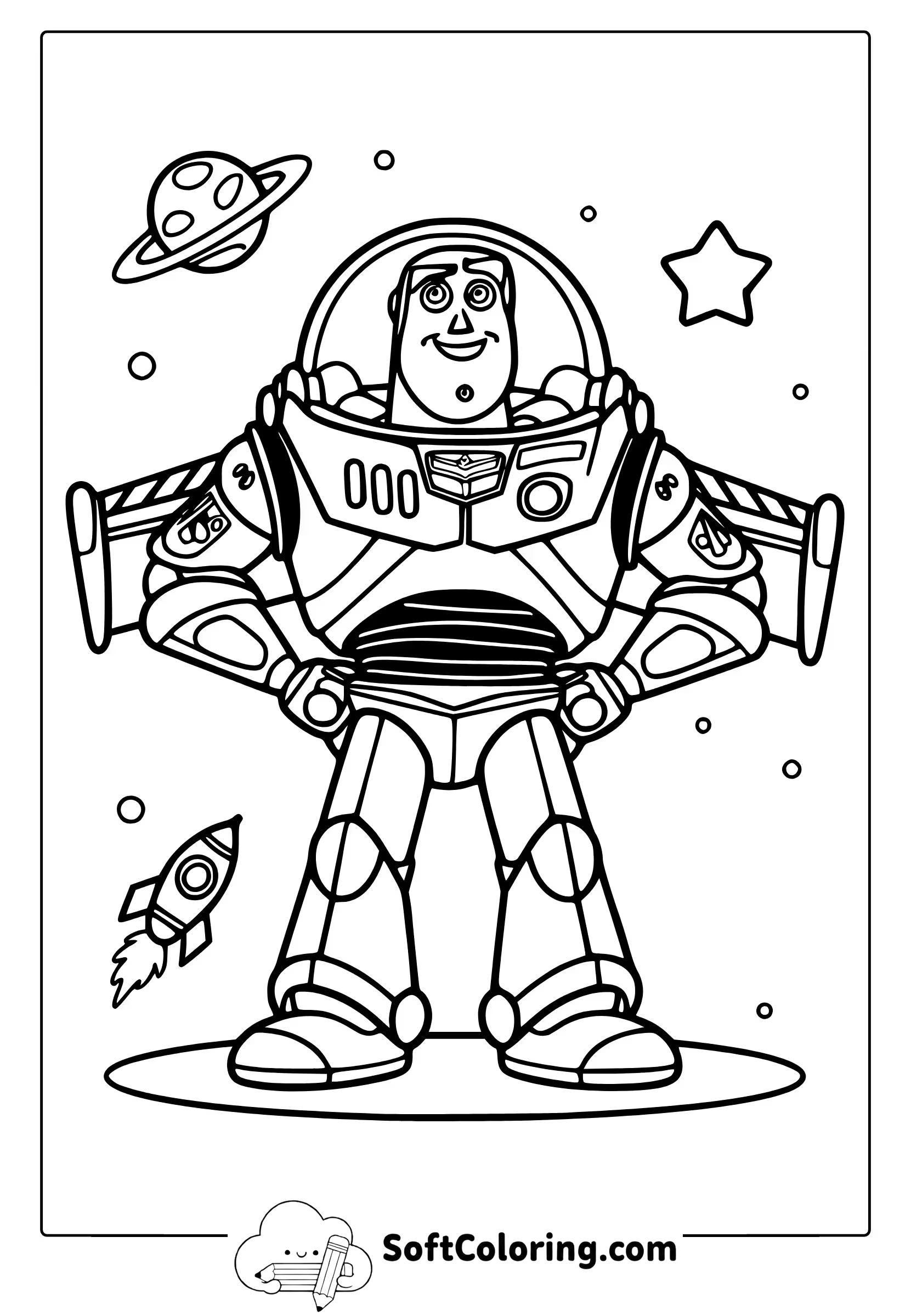 toy story buzz coloring pages