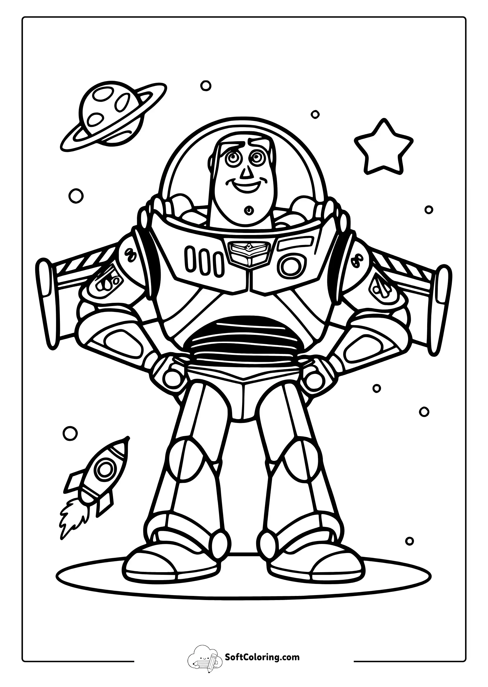 Toy Story Buzz Coloring Pages